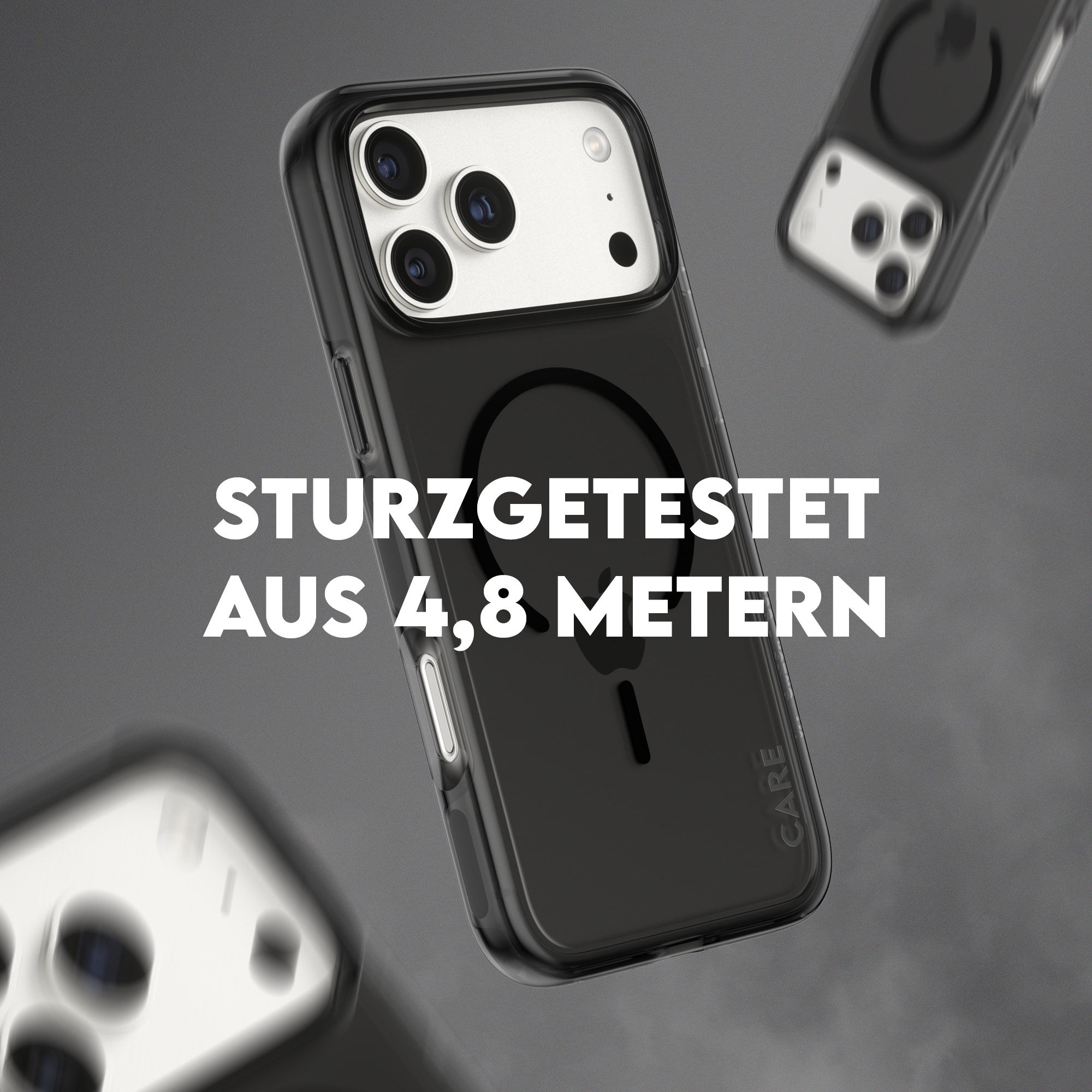 CARE™ by PanzerGlass® Urban Explorer Case Smokey m. Schwarz MagSafe iPhone 17 Pro Max