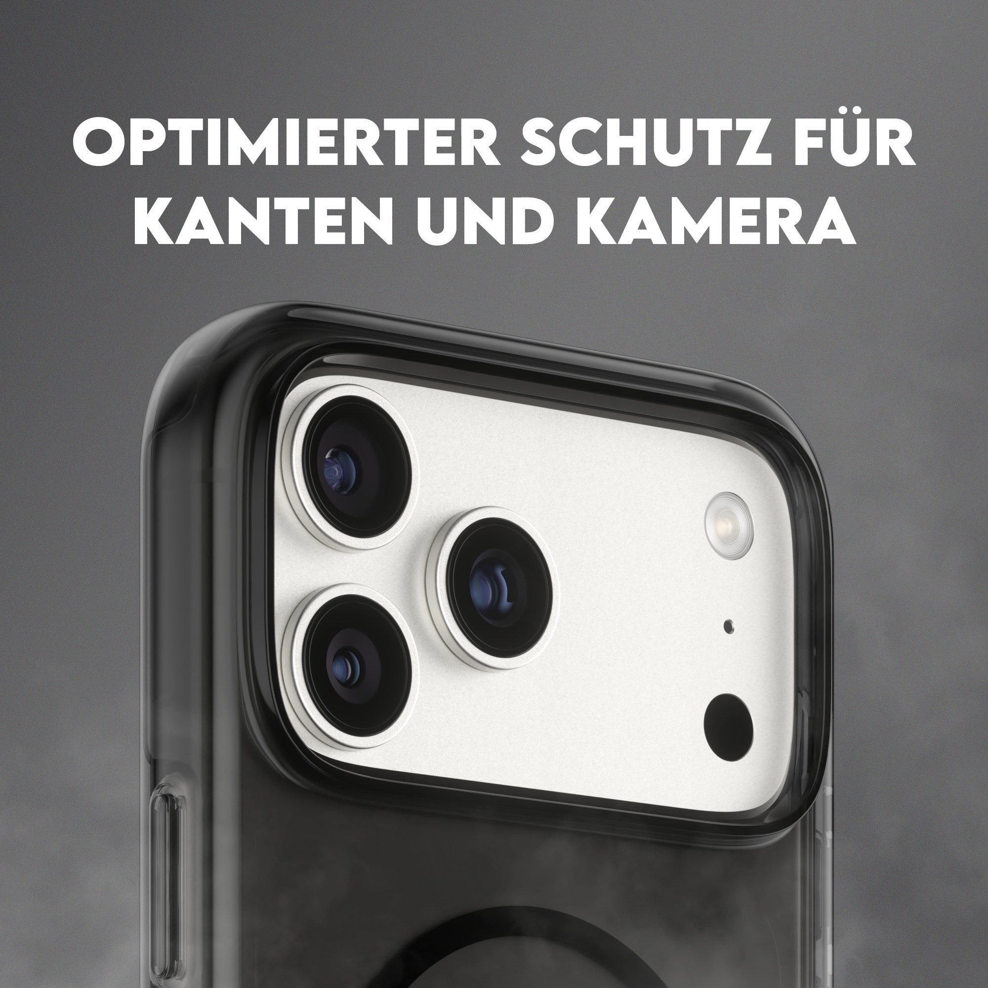 CARE™ by PanzerGlass® Urban Explorer Case Smokey m. Schwarz MagSafe iPhone 17 Pro Max