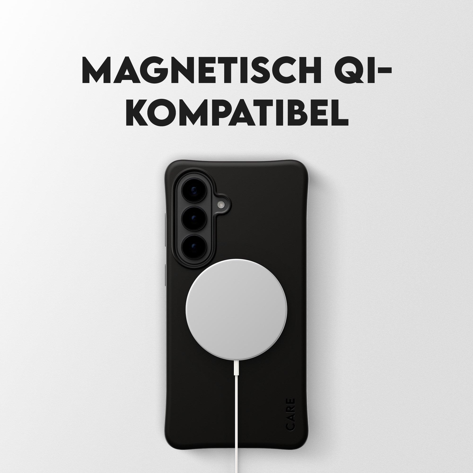 CARE™ by PanzerGlass® Samba Case Schwarz m. Qi Samsung Galaxy S26