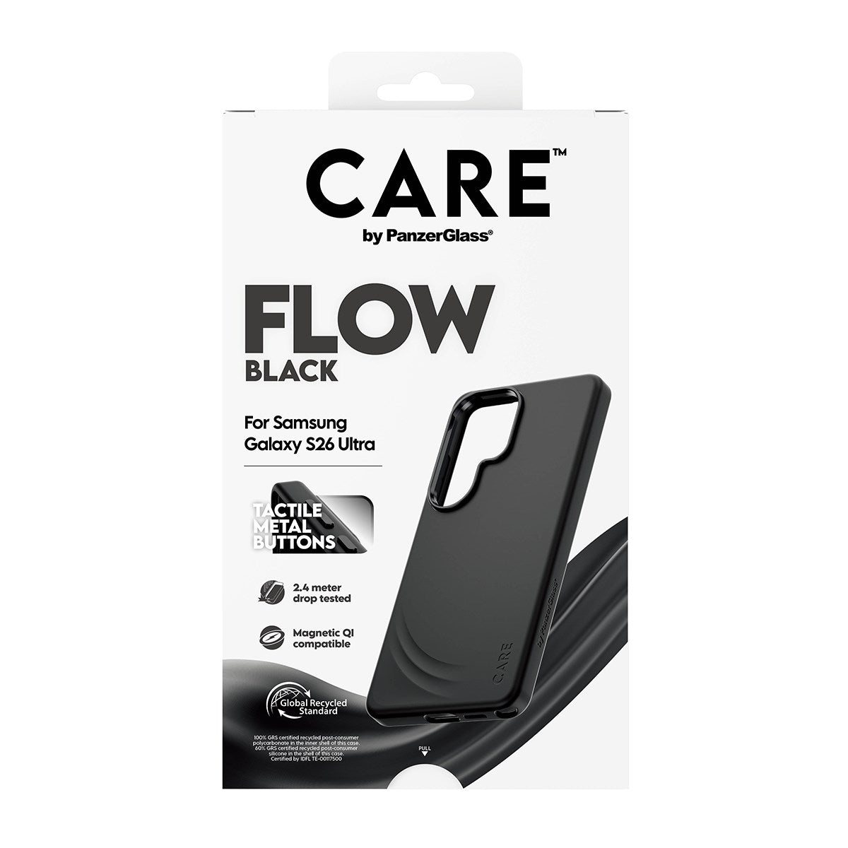 CARE™ by PanzerGlass® Flow Case Schwarz m. Qi Samsung Galaxy S26 Ultra