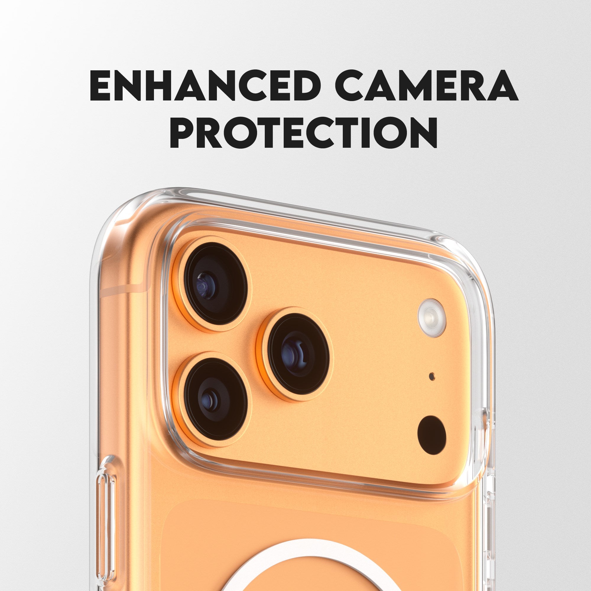 CARE by PanzerGlass® Feature Case Transparent m. Kickstand & MagSafe iPhone 17 Pro Max