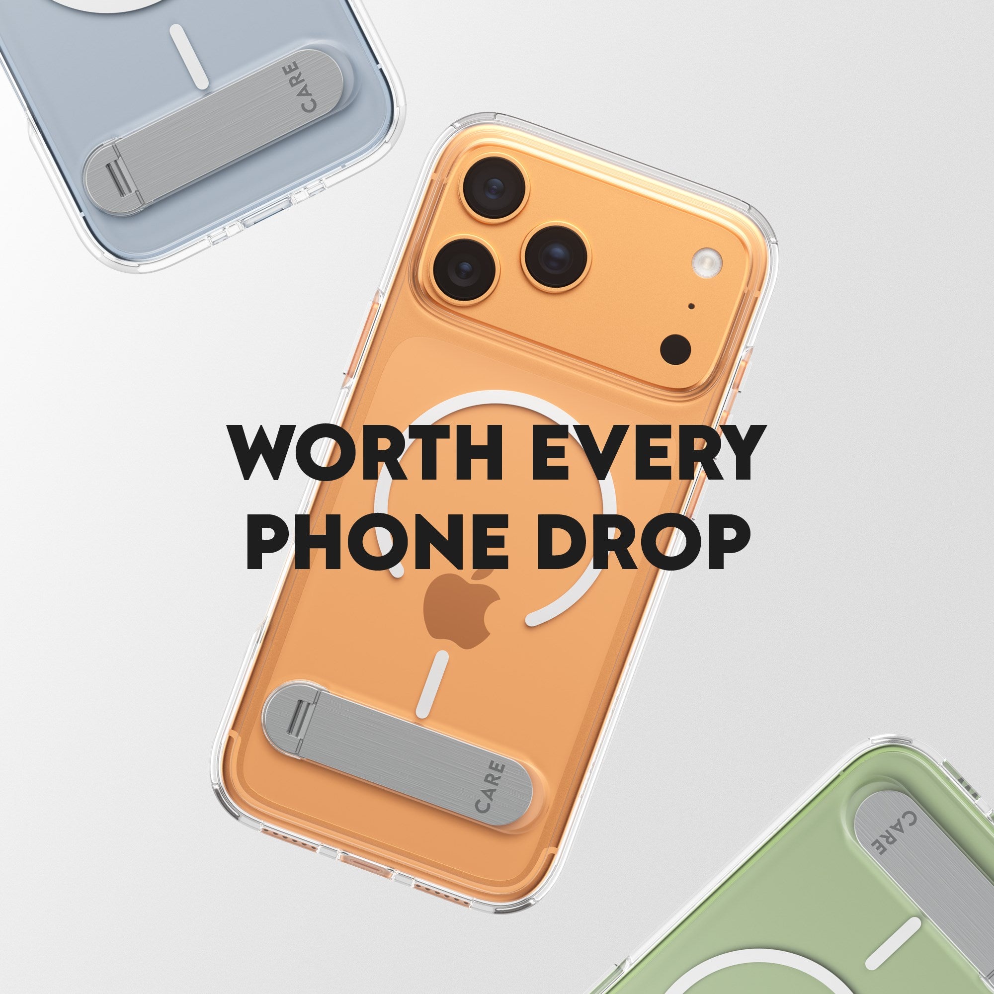 CARE by PanzerGlass® Feature Case Transparent m. Kickstand & MagSafe iPhone 17 Pro Max