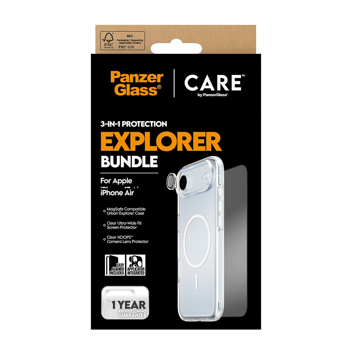 PanzerGlass® | CARE by PanzerGlass® 3-in-1 Explorer Set iPhone Air