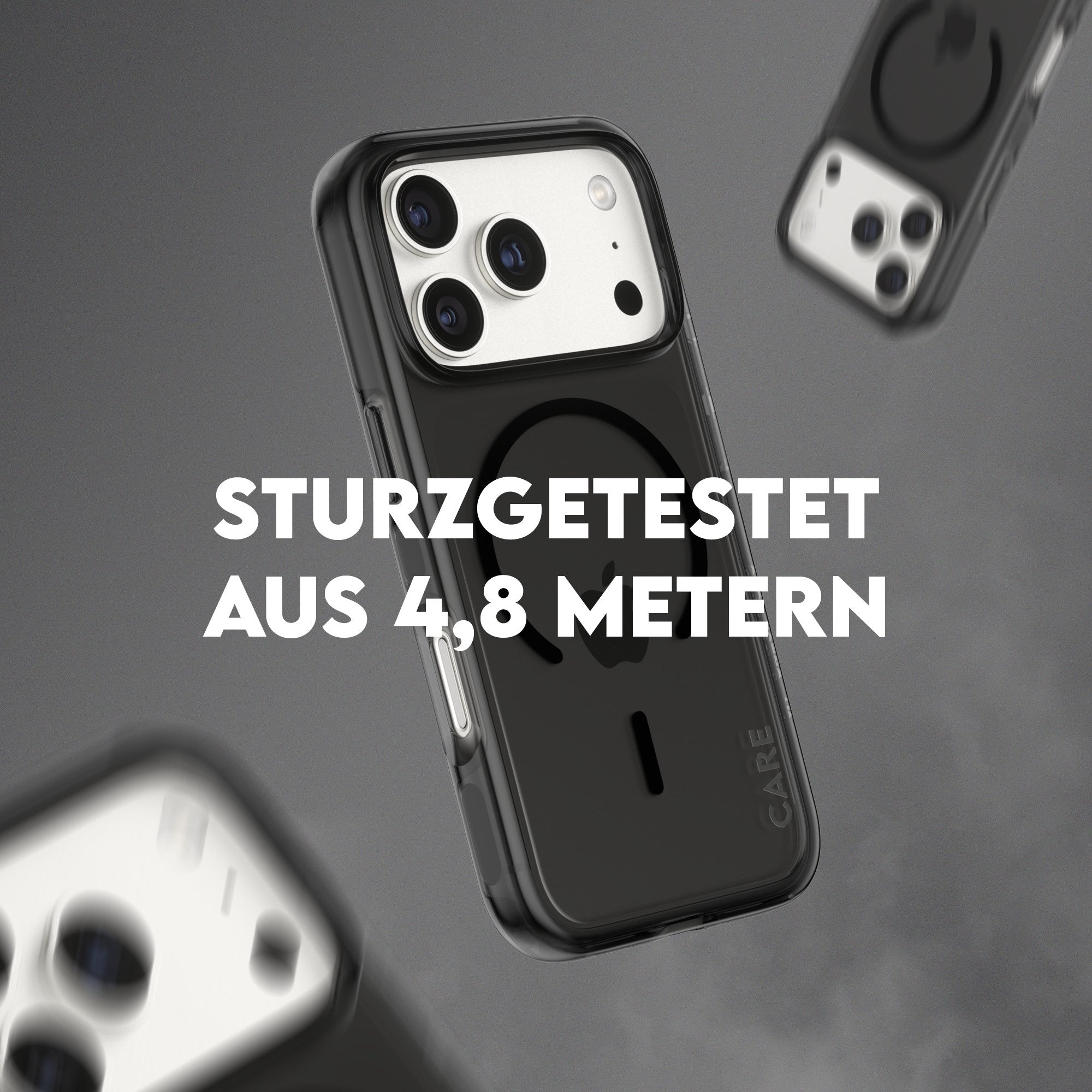 CARE™ by PanzerGlass® Urban Explorer Case Smokey m. Schwarz MagSafe iPhone 17 Pro