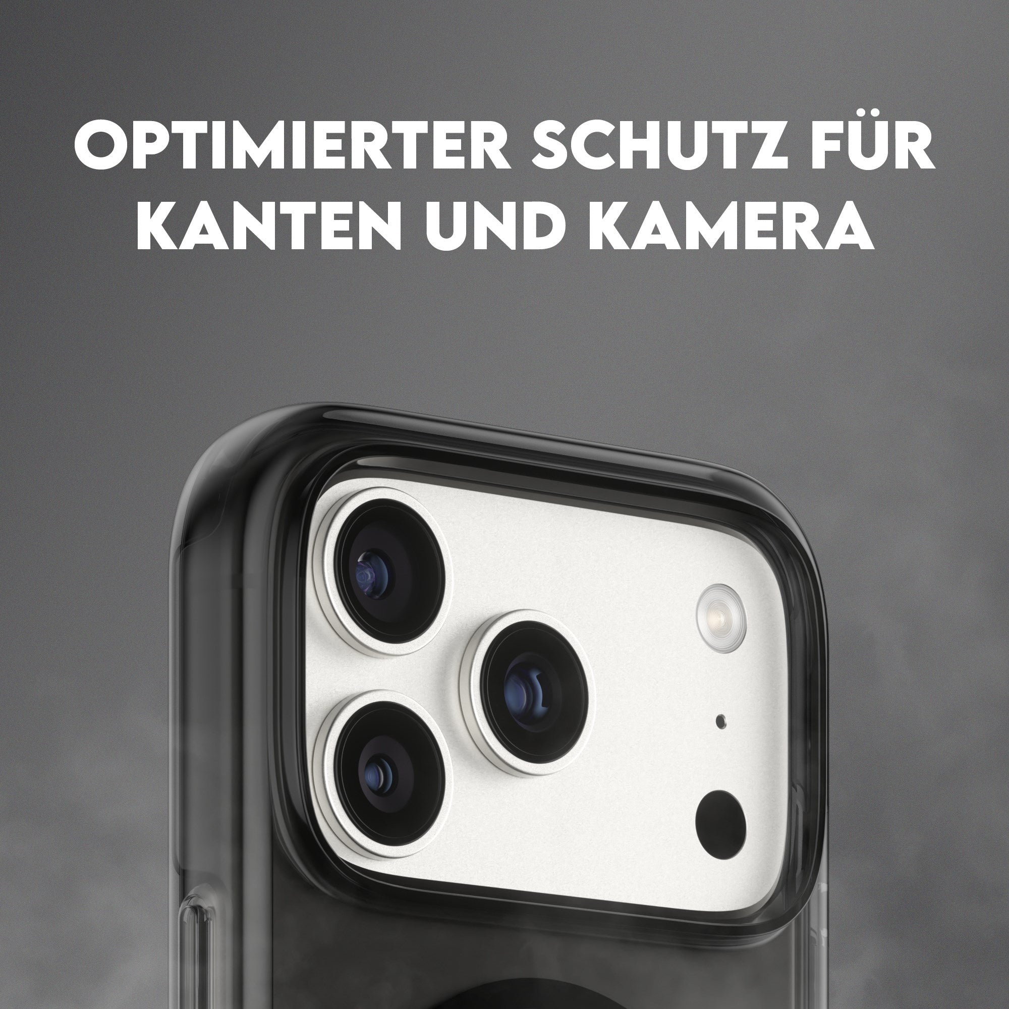 CARE™ by PanzerGlass® Urban Explorer Case Smokey m. Schwarz MagSafe iPhone 17 Pro