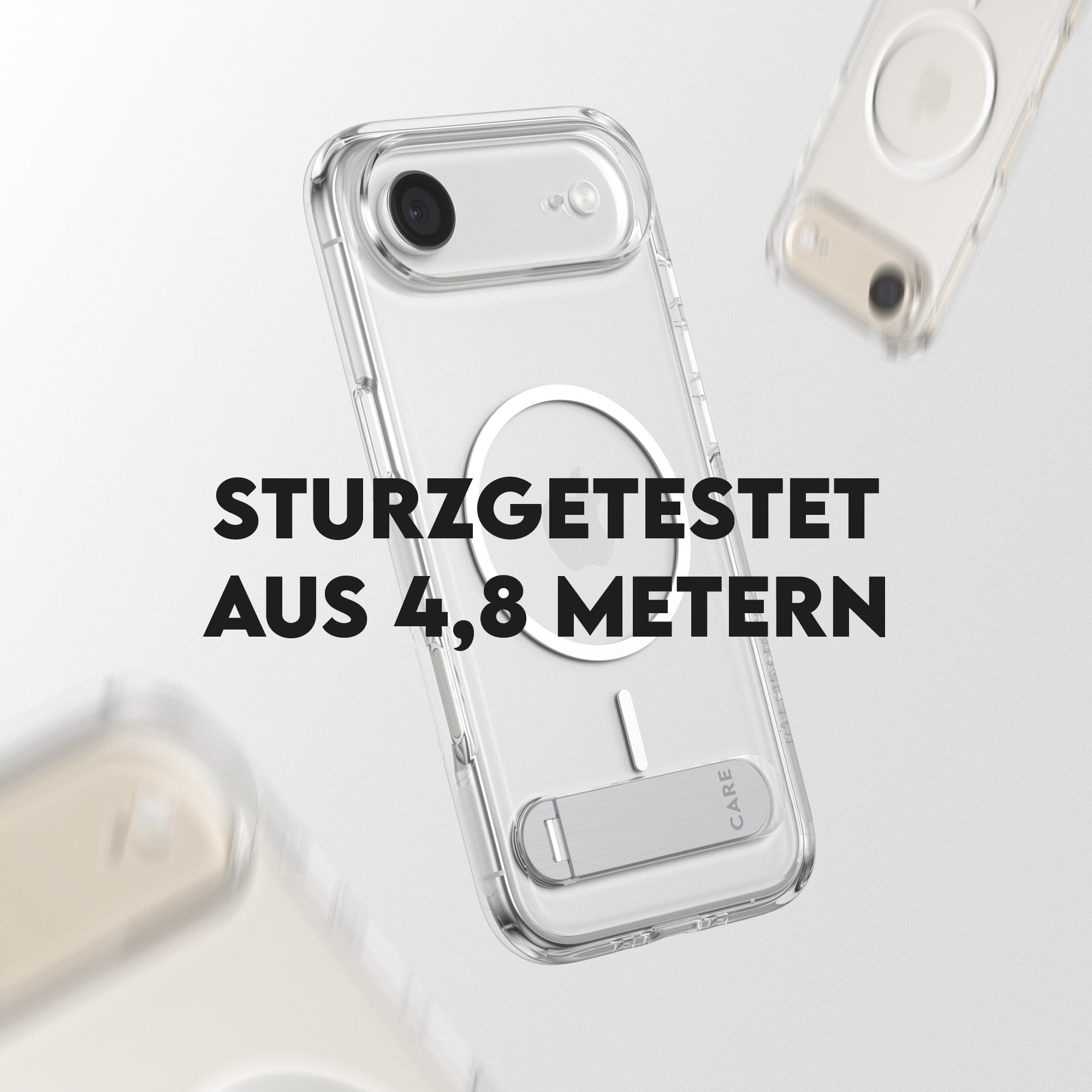 CARE™ by PanzerGlass® Case Transparent m. Kickstand & MagSafe iPhone Air