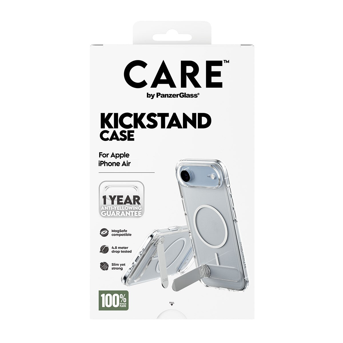 CARE by PanzerGlass® Feature Case Transparent m. Kickstand & MagSafe iPhone Air