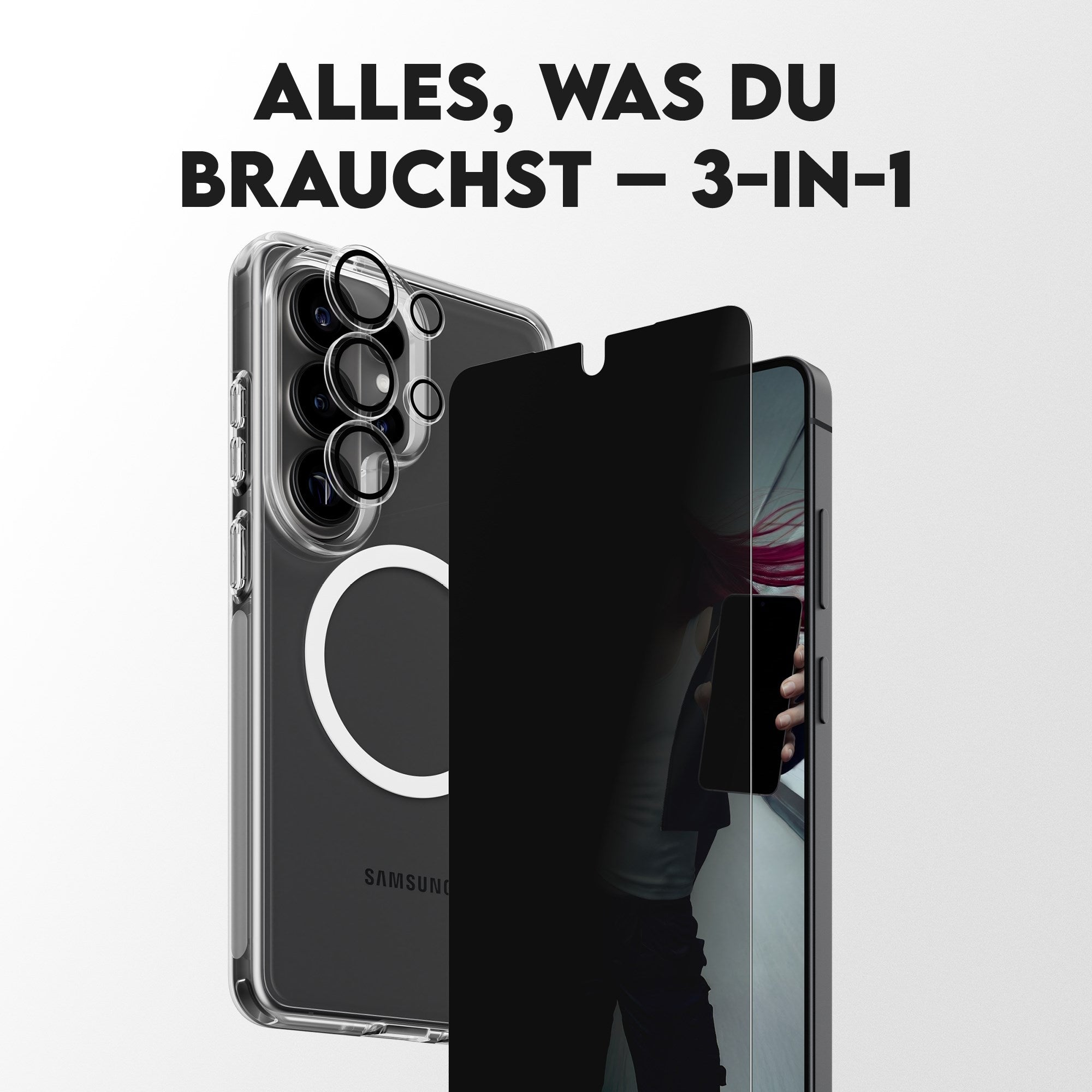 PanzerGlass® | CARE™ by PanzerGlass® Privacy 3-in-1 Set Samsung Galaxy S26 Ultra