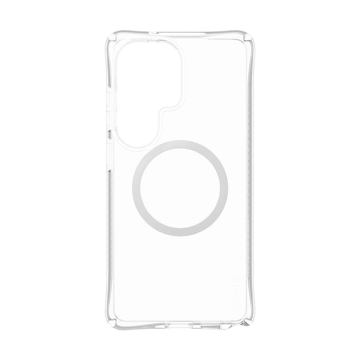 CARE™ by PanzerGlass® Samba Case Transparent m. Weiss Qi Samsung Galaxy S26 Ultra