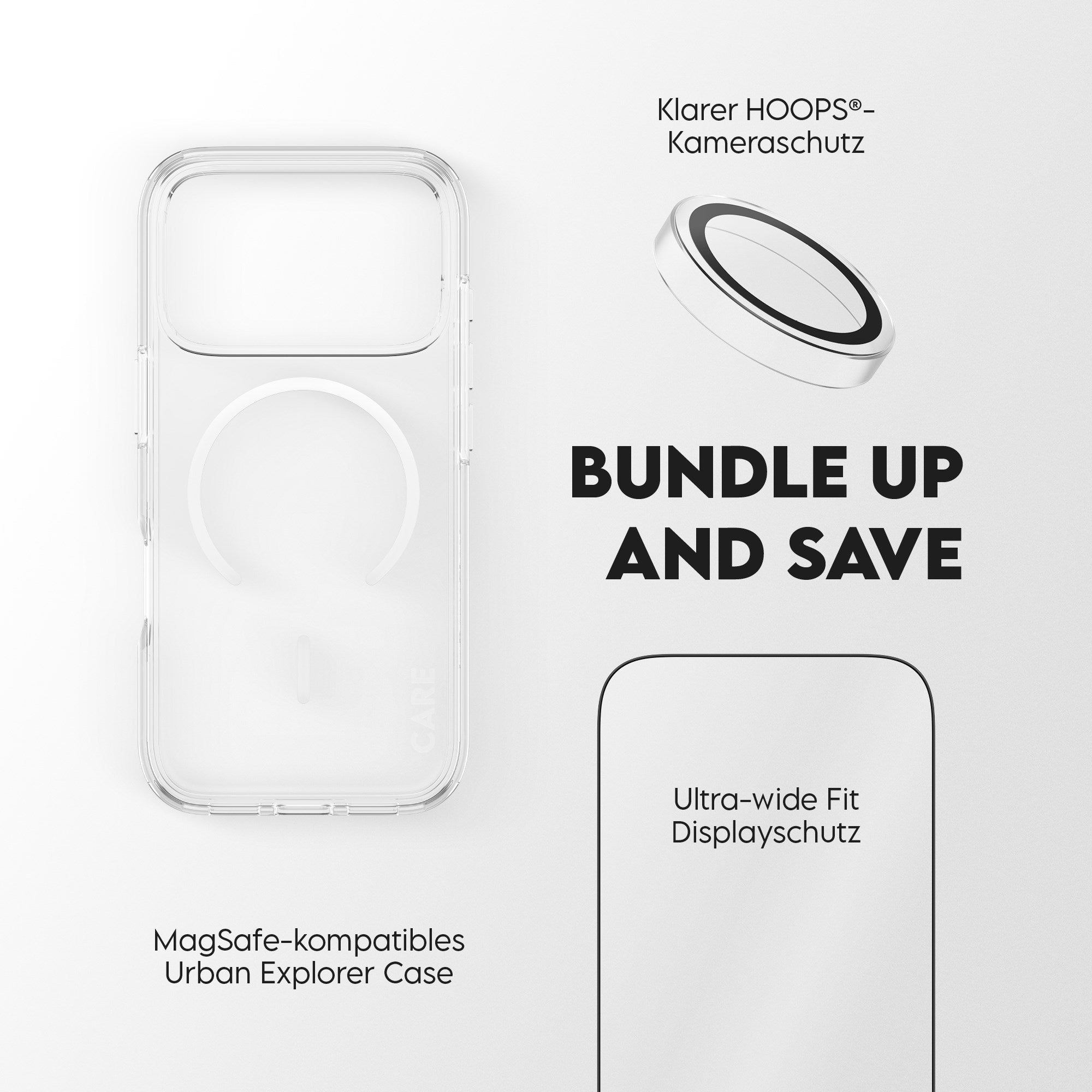 PanzerGlass® | CARE™ by PanzerGlass® 3-in-1 Set iPhone 17 Pro