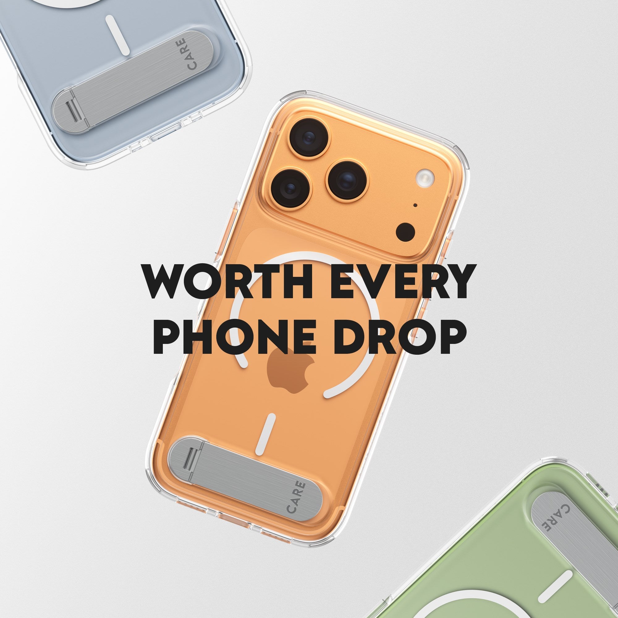 CARE by PanzerGlass® Feature Case Transparent m. Kickstand & MagSafe iPhone 17 Pro