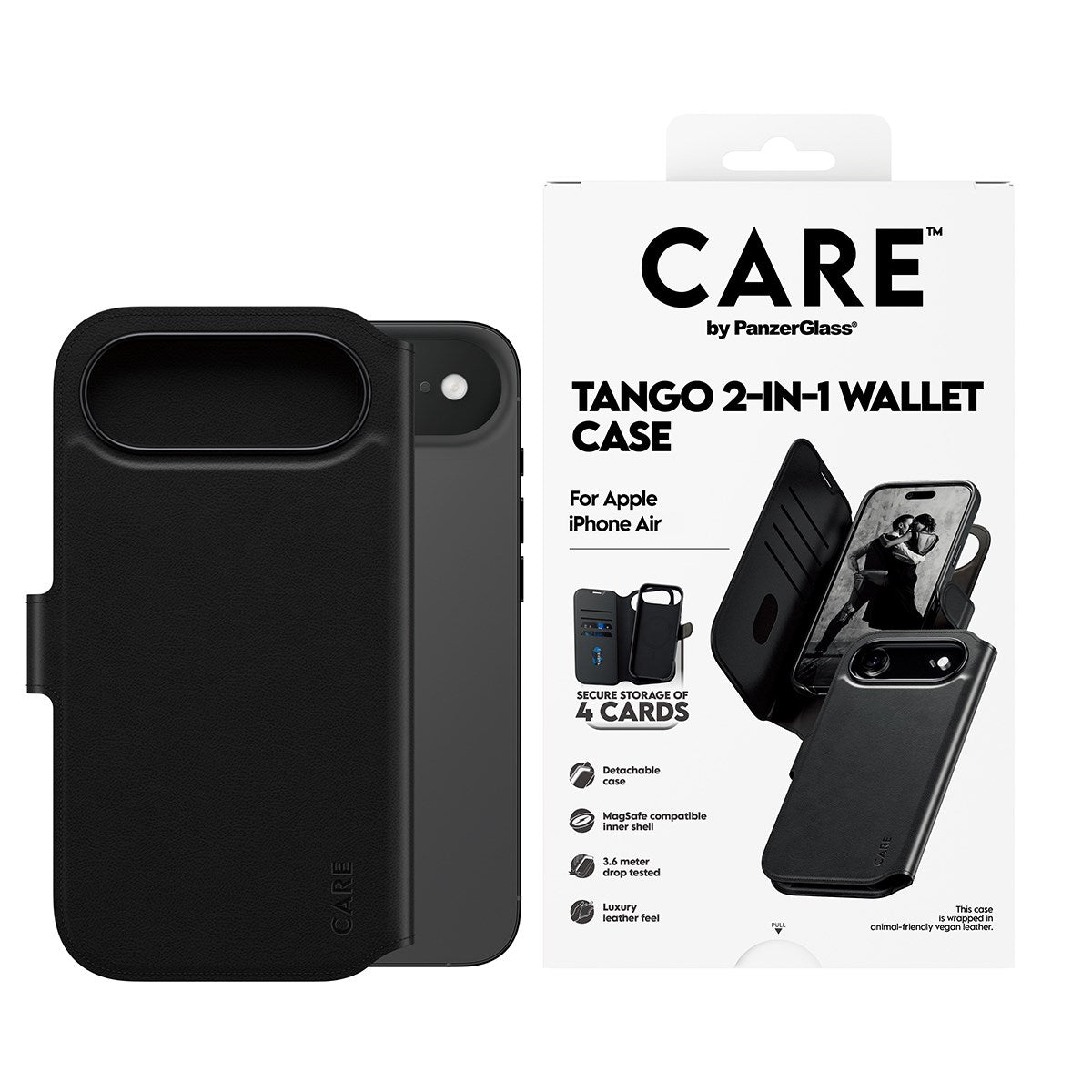 CARE by PanzerGlass® Feature Case Tango Two-in-One Wallet m. MagSafe iPhone Air