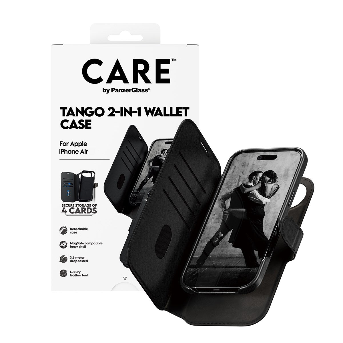 CARE by PanzerGlass® Feature Case Tango Two-in-One Wallet m. MagSafe iPhone Air