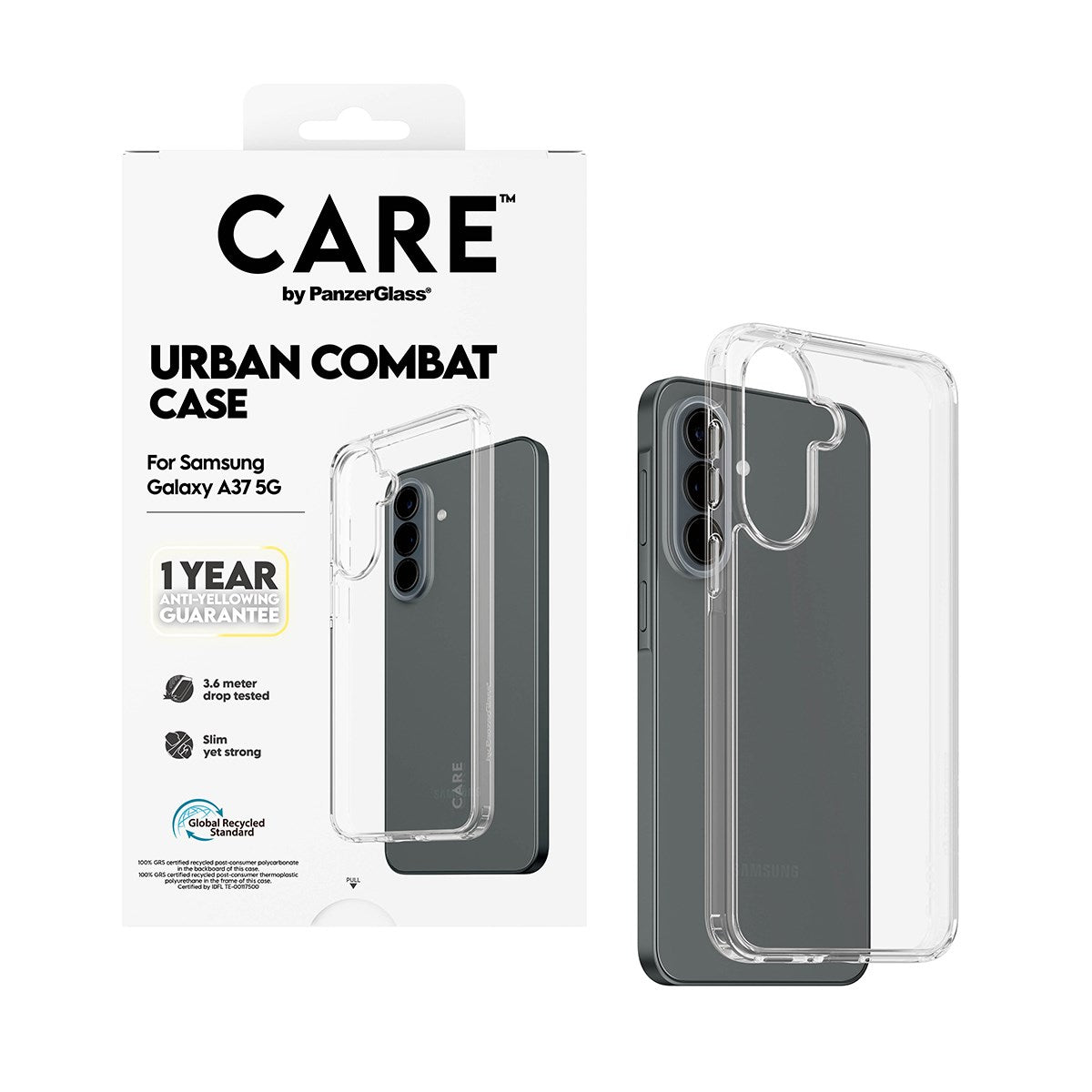 CARE™ by PanzerGlass® Urban Combat Case Transparent Samsung Galaxy A37 5G