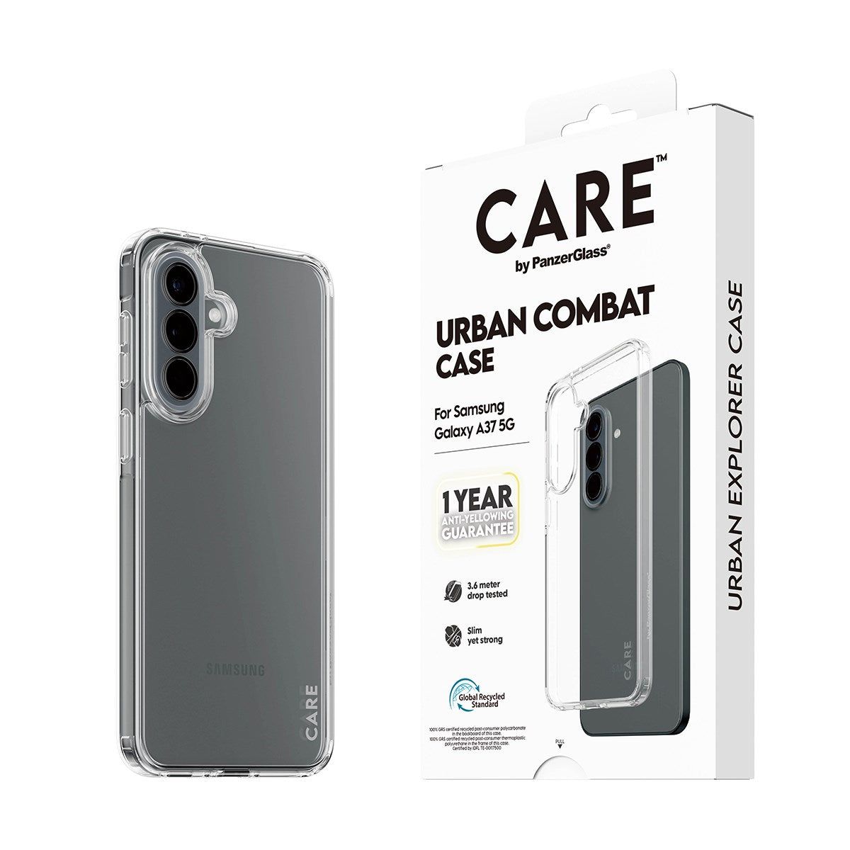 CARE™ by PanzerGlass® Urban Combat Case Transparent Samsung Galaxy A37 5G