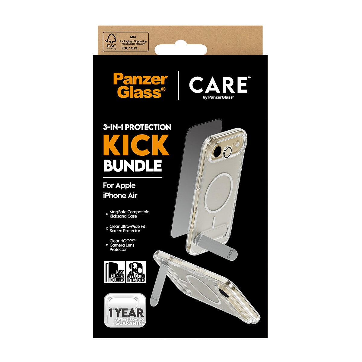 PanzerGlass® | CARE by PanzerGlass® 3-in-1 Kick Set iPhone Air