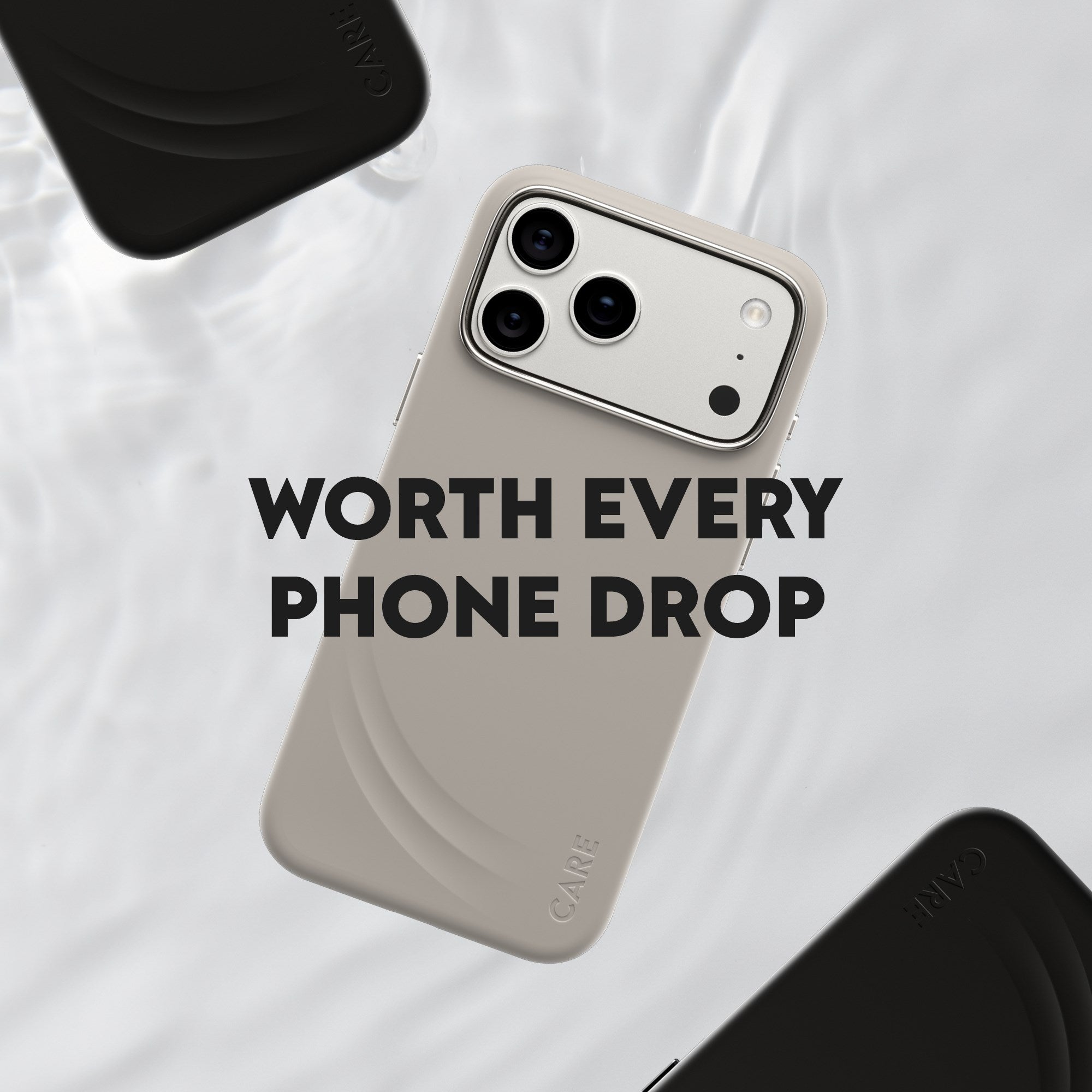 CARE by PanzerGlass® Feature FLOW Case Schwarz m. MagSafe iPhone 17 Pro Max