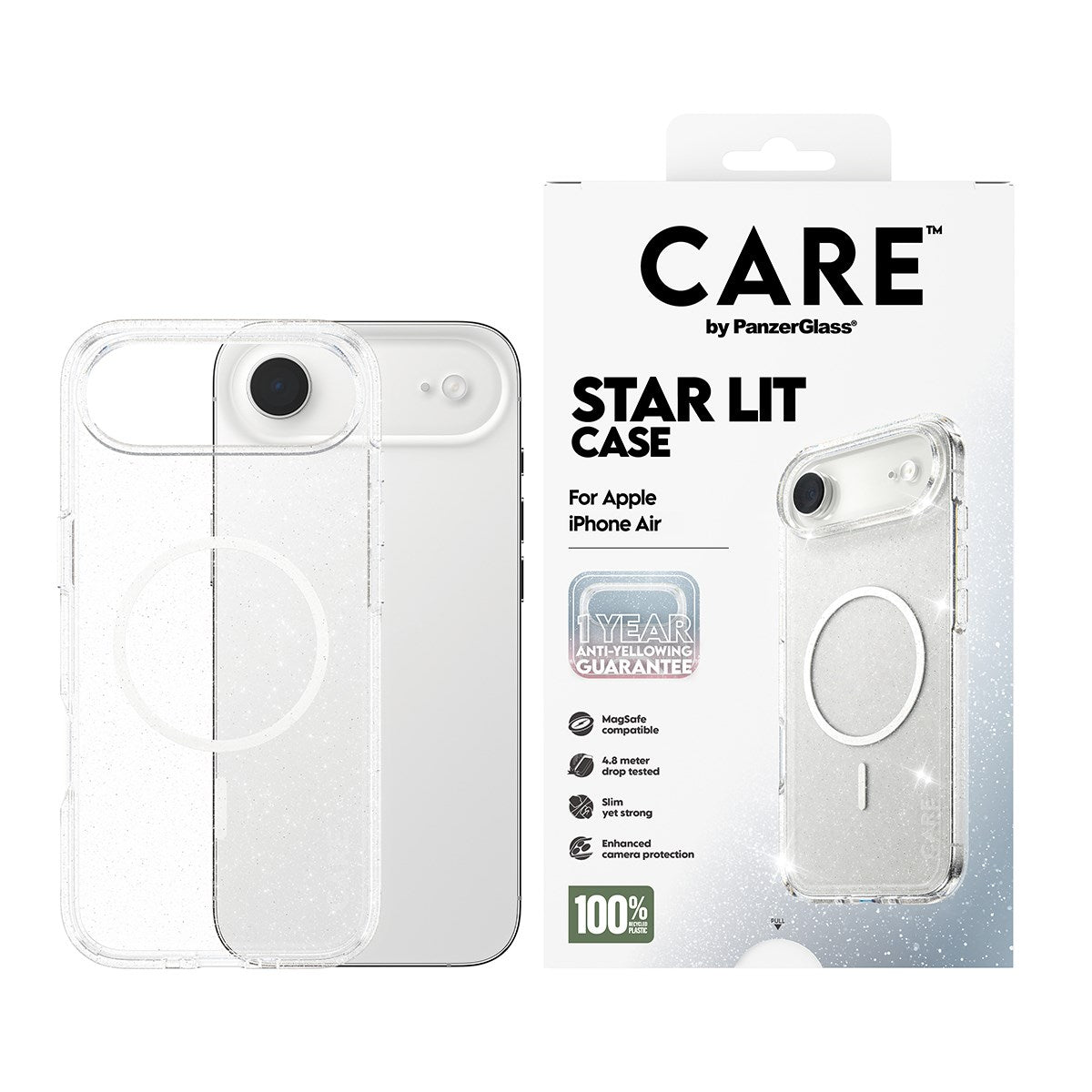 CARE by PanzerGlass® Flagship Case Urban Explorer Star Lit m. Weiß MagSafe iPhone Air