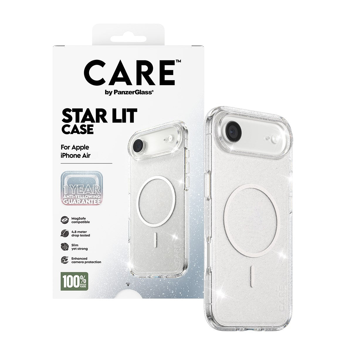 CARE by PanzerGlass® Flagship Case Urban Explorer Star Lit m. Weiß MagSafe iPhone Air