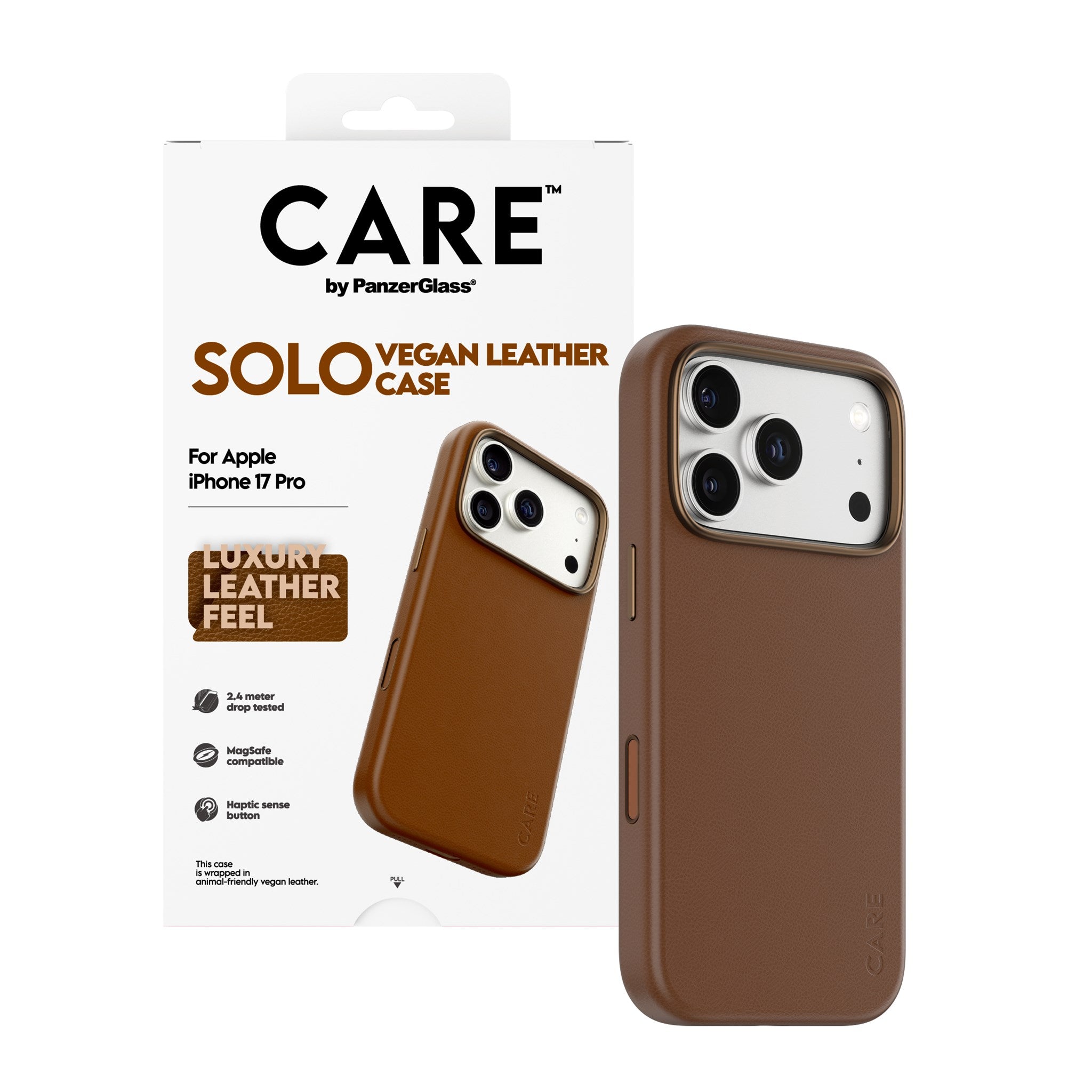 CARE™ by PanzerGlass® Solo Case Braun iPhone 17 Pro