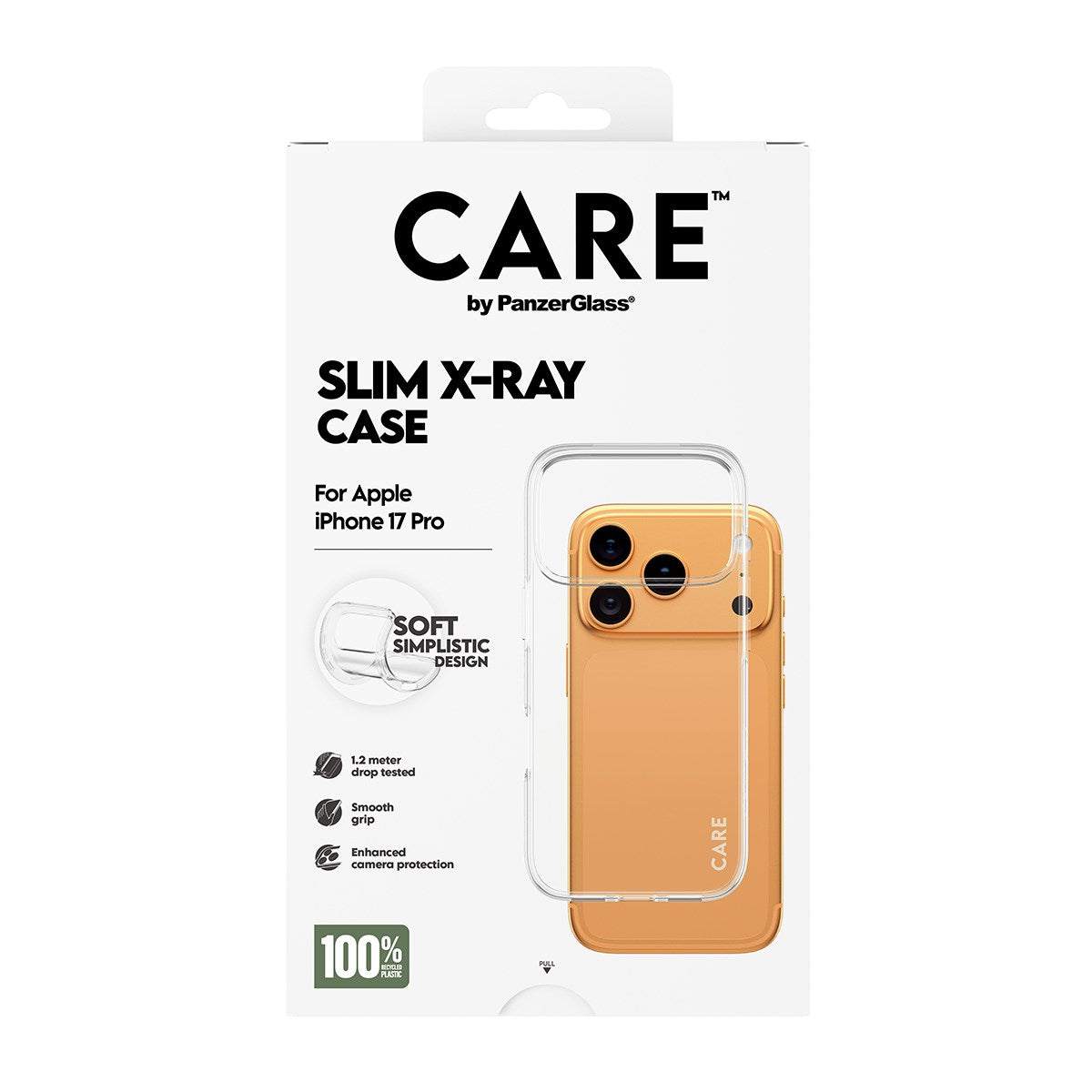 CARE by PanzerGlass® Fashionable Case Transparent X-Ray Soft Basic iPhone 17 Pro