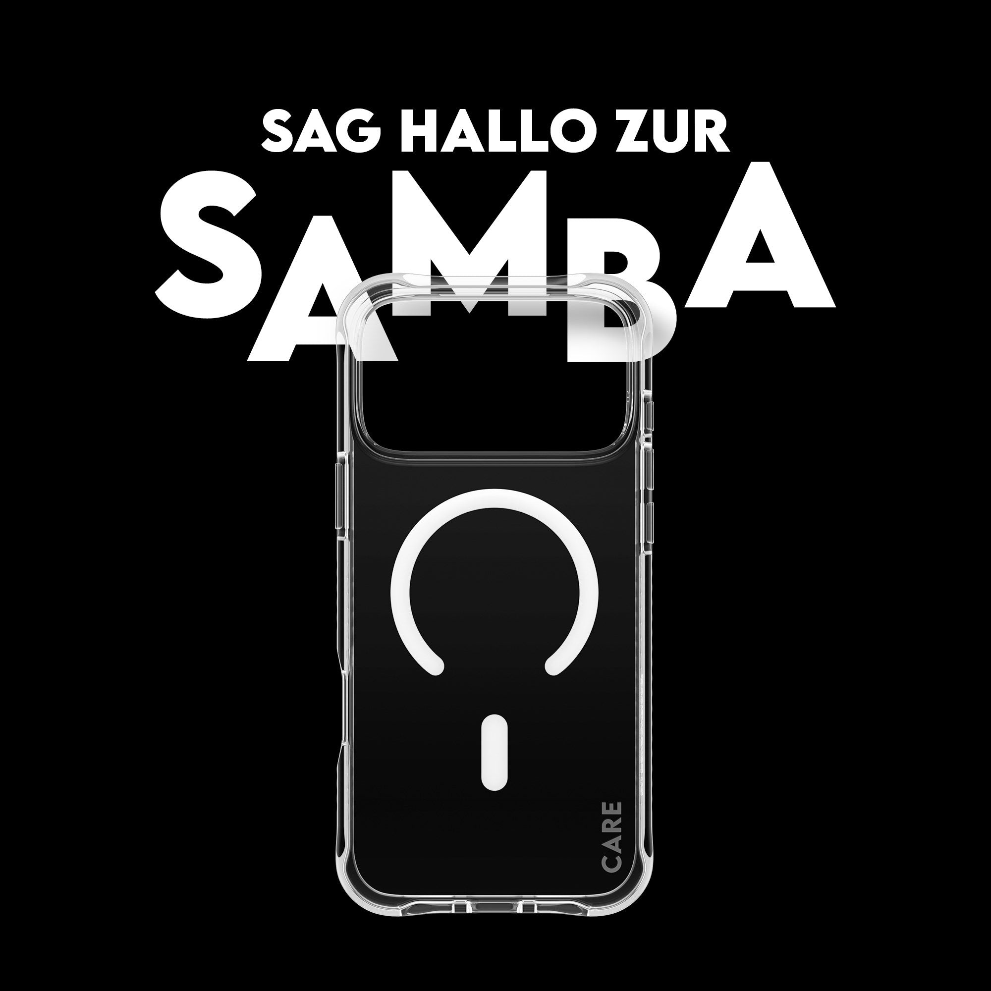 CARE™ by PanzerGlass® Samba Case Transparent m. Weiß MagSafe iPhone 17 Pro Max