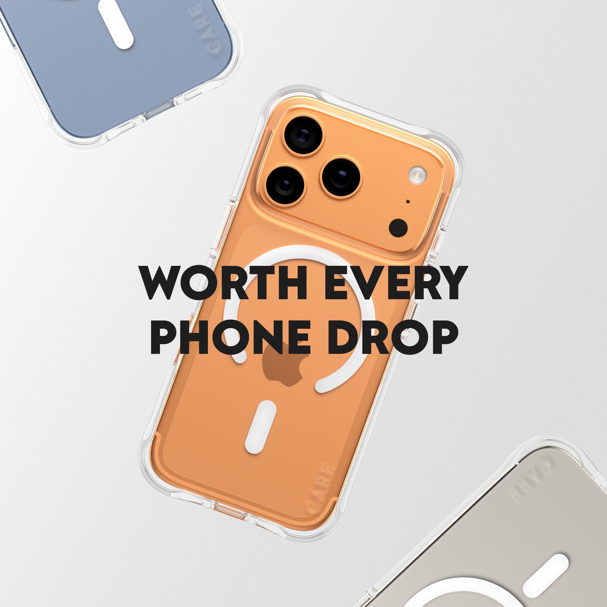 CARE by PanzerGlass® Fashionable Case Samba Transparent m. Weiß MagSafe iPhone 17 Pro Max