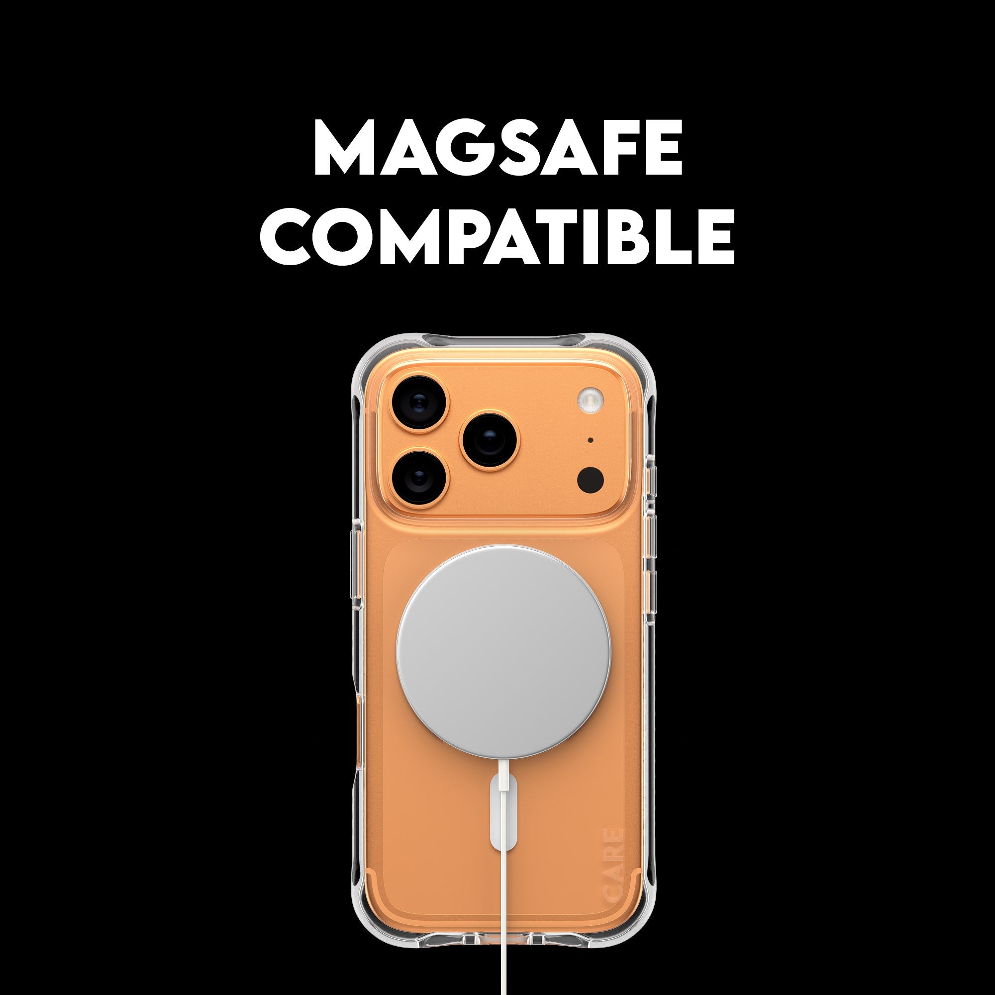 CARE by PanzerGlass® Fashionable Case Samba Transparent m. Weiß MagSafe iPhone 17 Pro Max