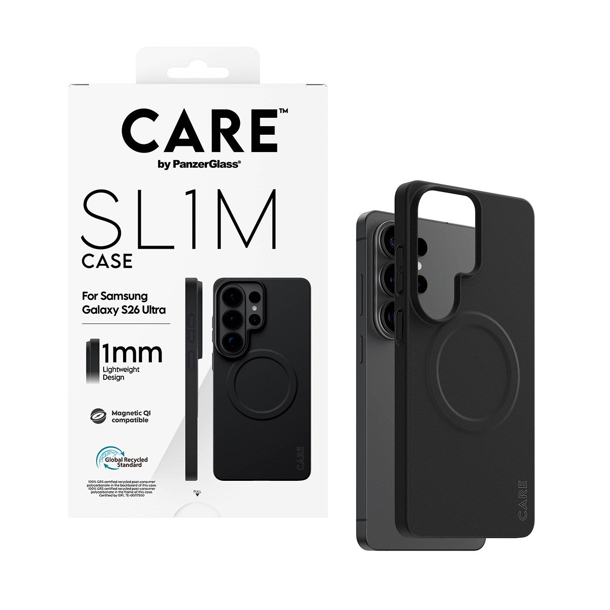 CARE™ by PanzerGlass® SL1M Case Schwarz m. Qi Samsung Galaxy S26 Ultra