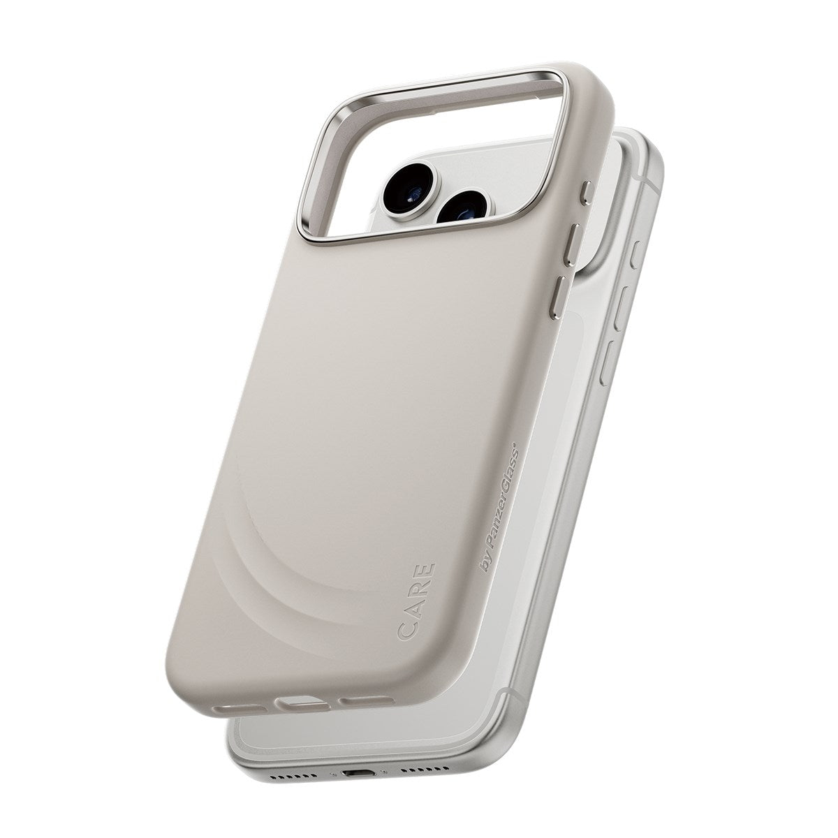 CARE by PanzerGlass® Feature FLOW Case Vanilla m. Cutout for Haptic & MagSafe iPhone 17 Pro Max