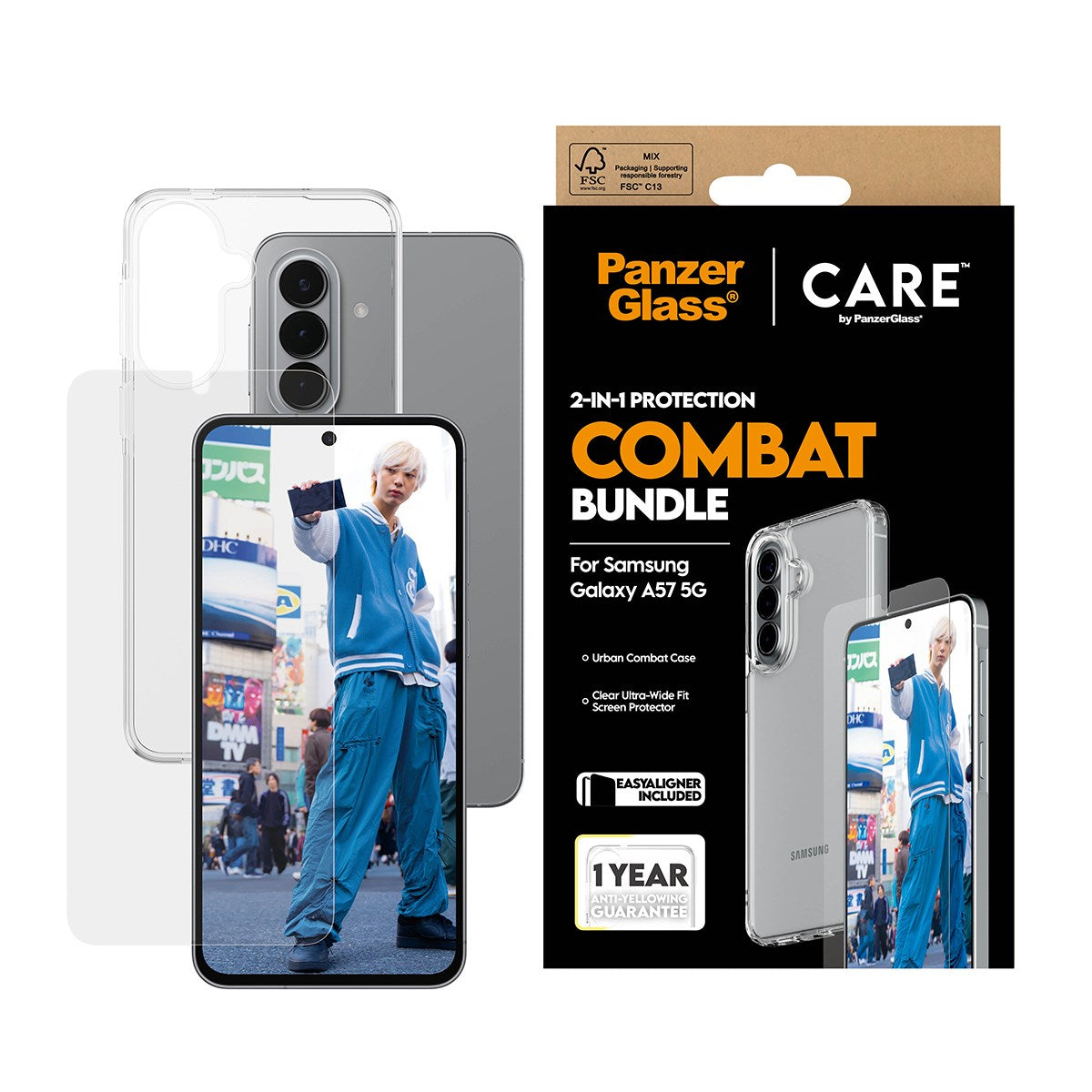 PanzerGlass® | CARE™ by PanzerGlass® 2-in-1 Combat Set Samsung Galaxy A57