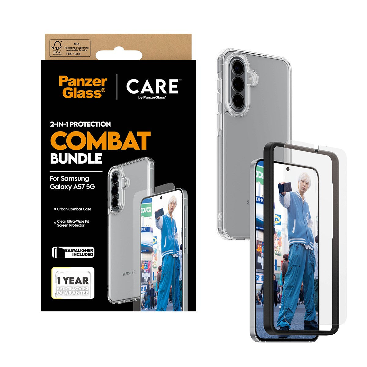 PanzerGlass® | CARE™ by PanzerGlass® 2-in-1 Combat Set Samsung Galaxy A57