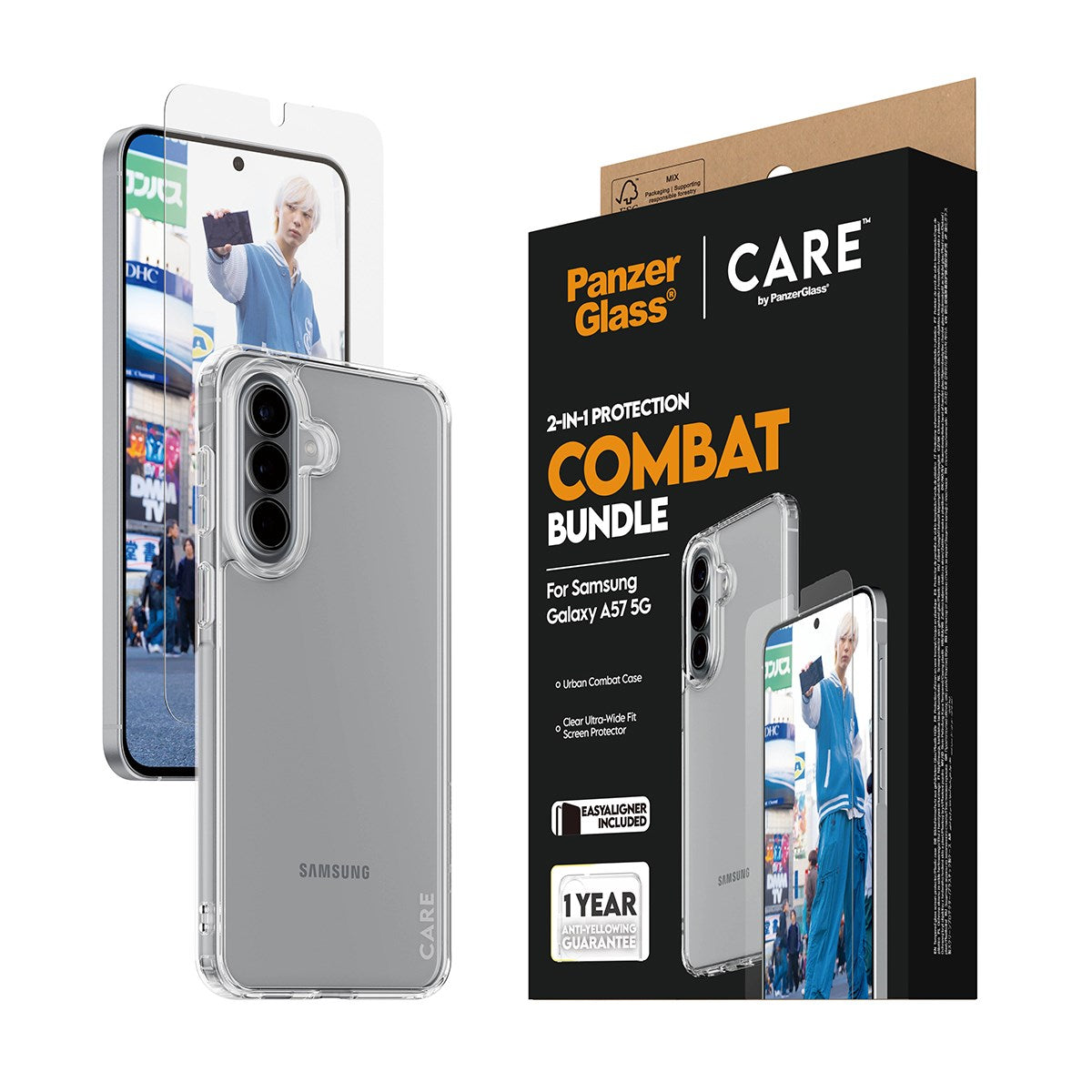PanzerGlass® | CARE™ by PanzerGlass® 2-in-1 Combat Set Samsung Galaxy A57