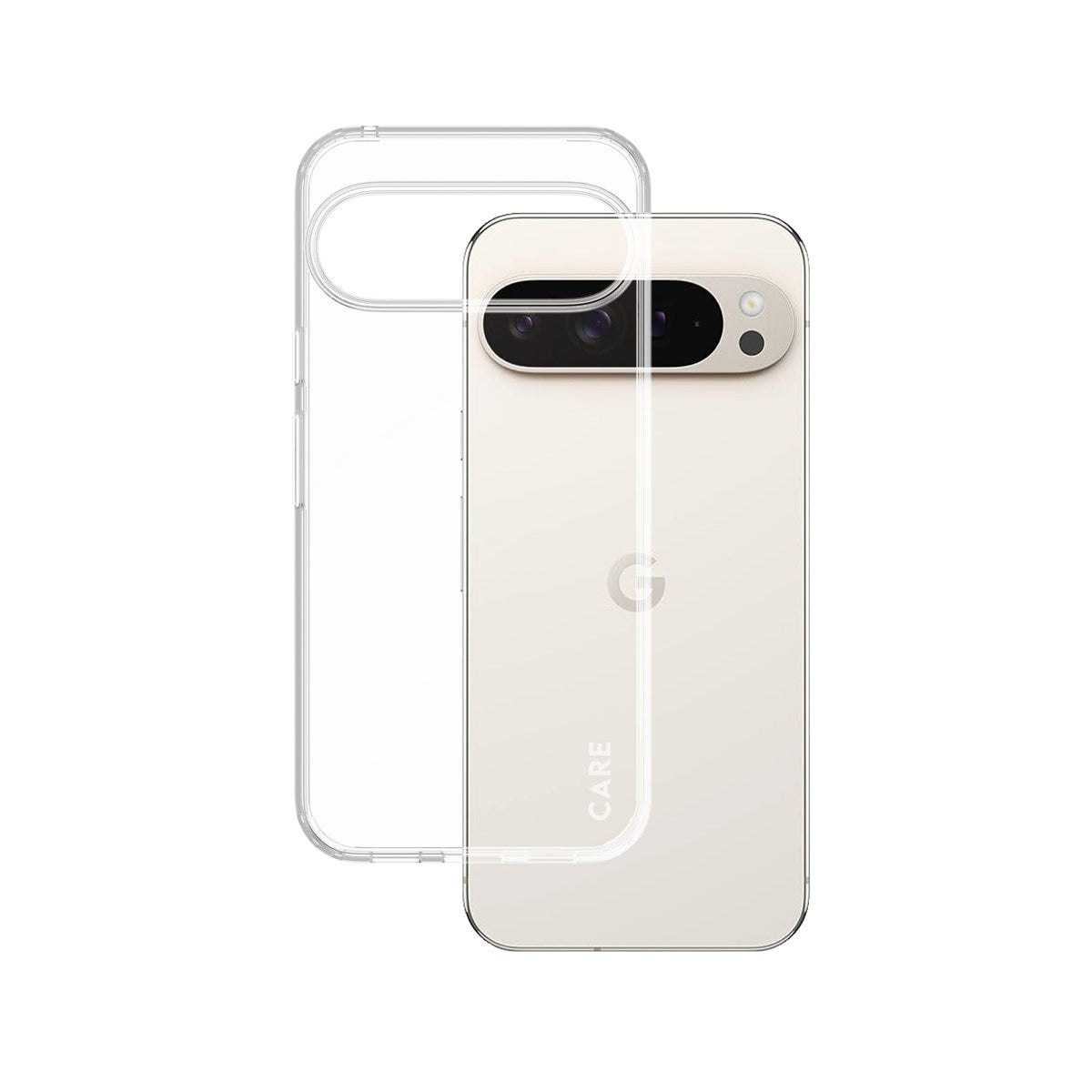 CARE by PanzerGlass® Flagship Case Transparent Urban Combat m. Klarer Rahmen Google Pixel 10 Pro XL