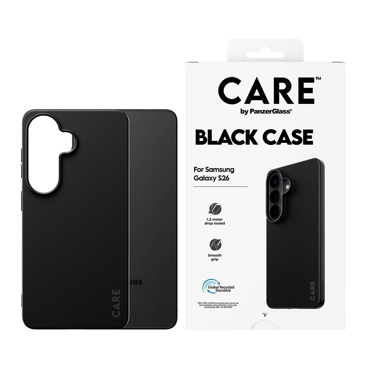 CARE™ by PanzerGlass® TPU Case Schwarz Samsung Galaxy S26