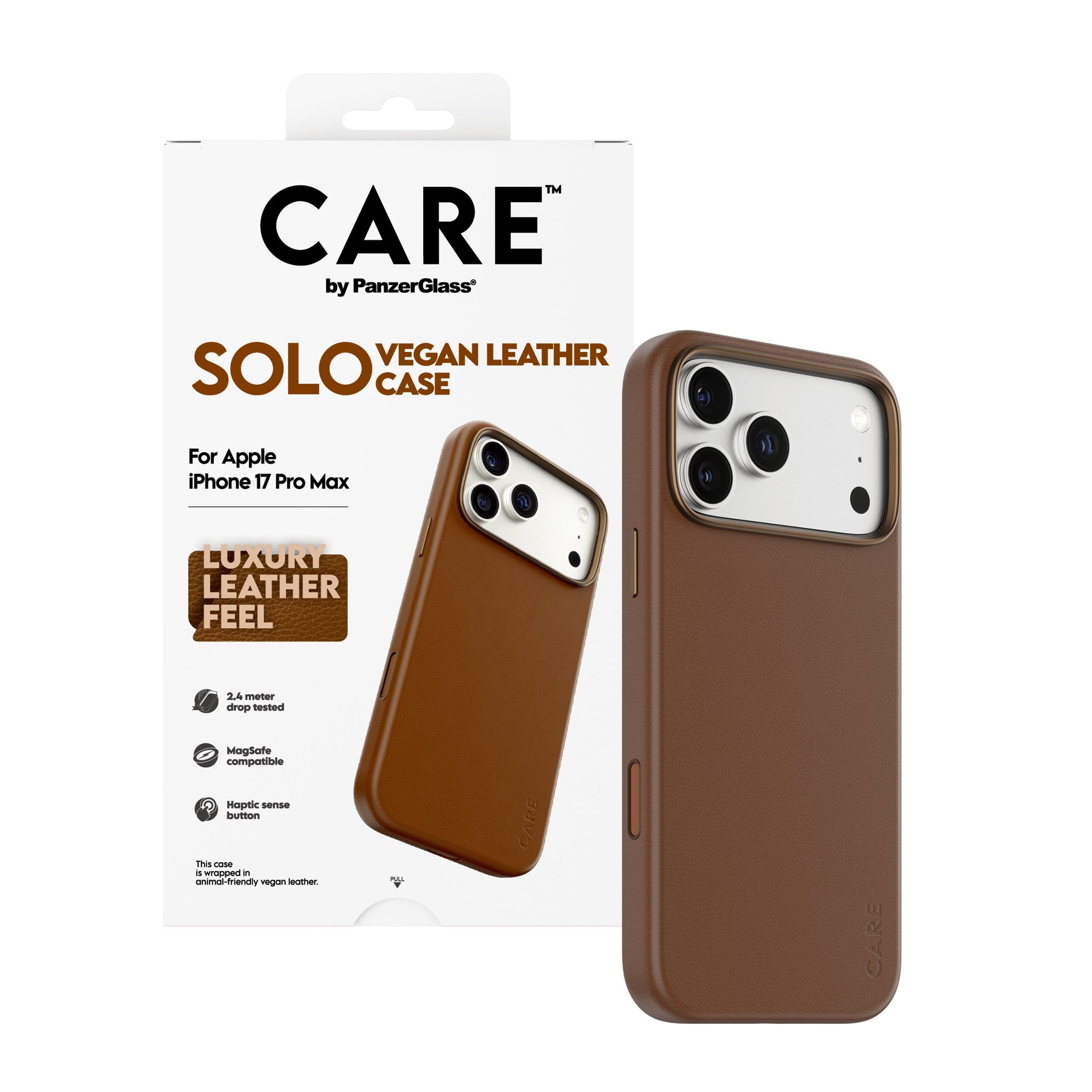 CARE™ by PanzerGlass® Solo Case Braun iPhone 17 Pro Max