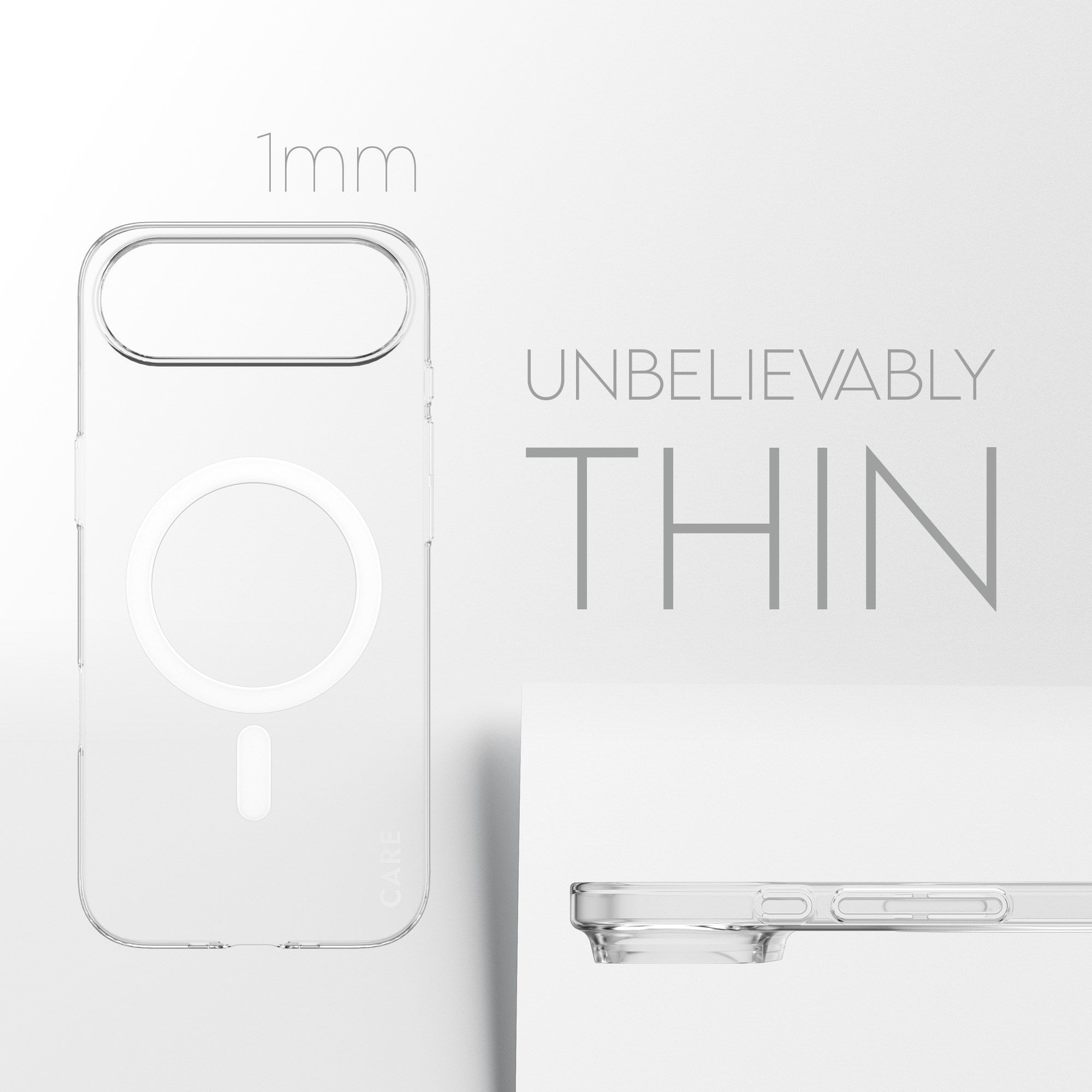 CARE™ by PanzerGlass® SL1M Case Transparent m. MagSafe iPhone Air