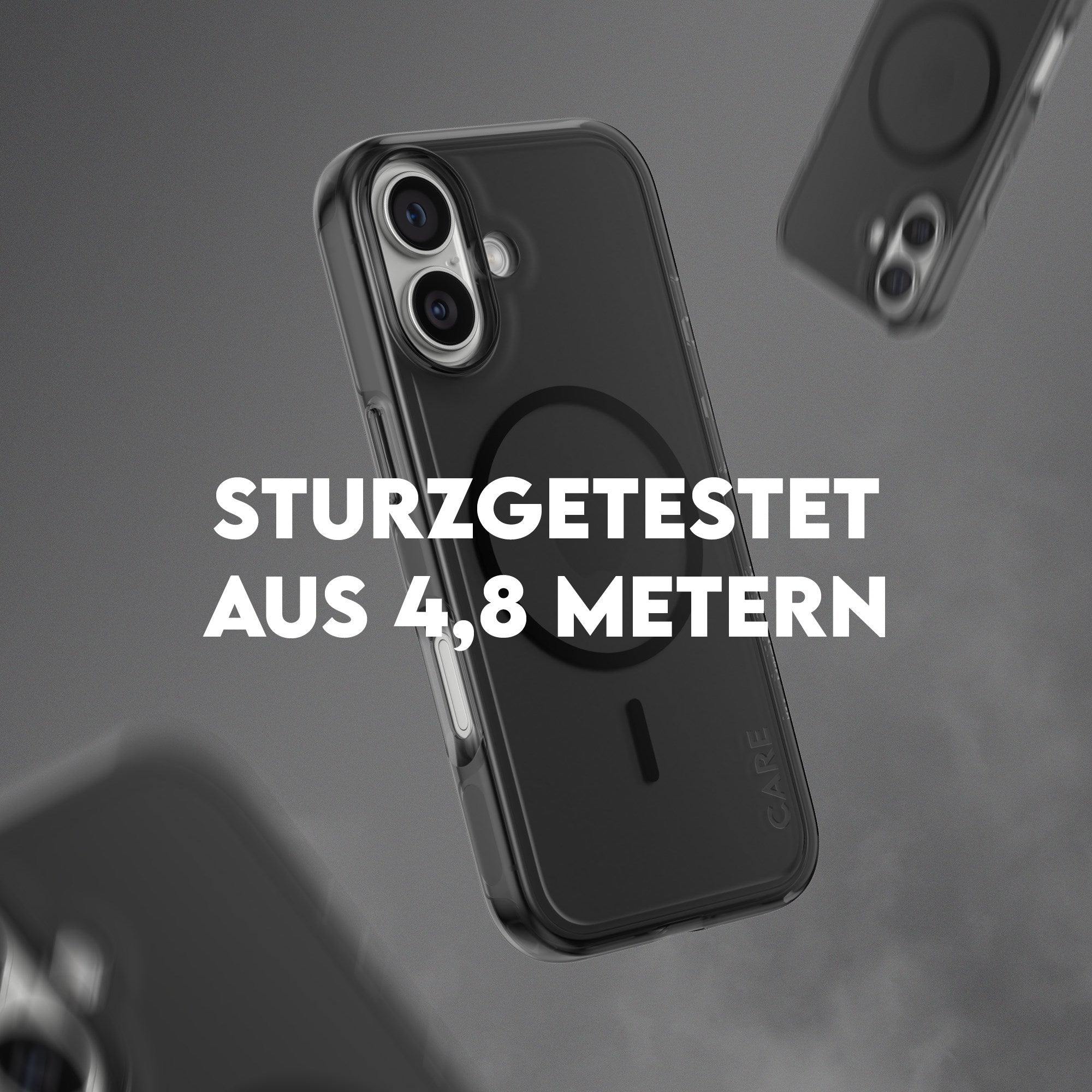 CARE™ by PanzerGlass® Urban Explorer Case Smokey m. Schwarz MagSafe iPhone 17