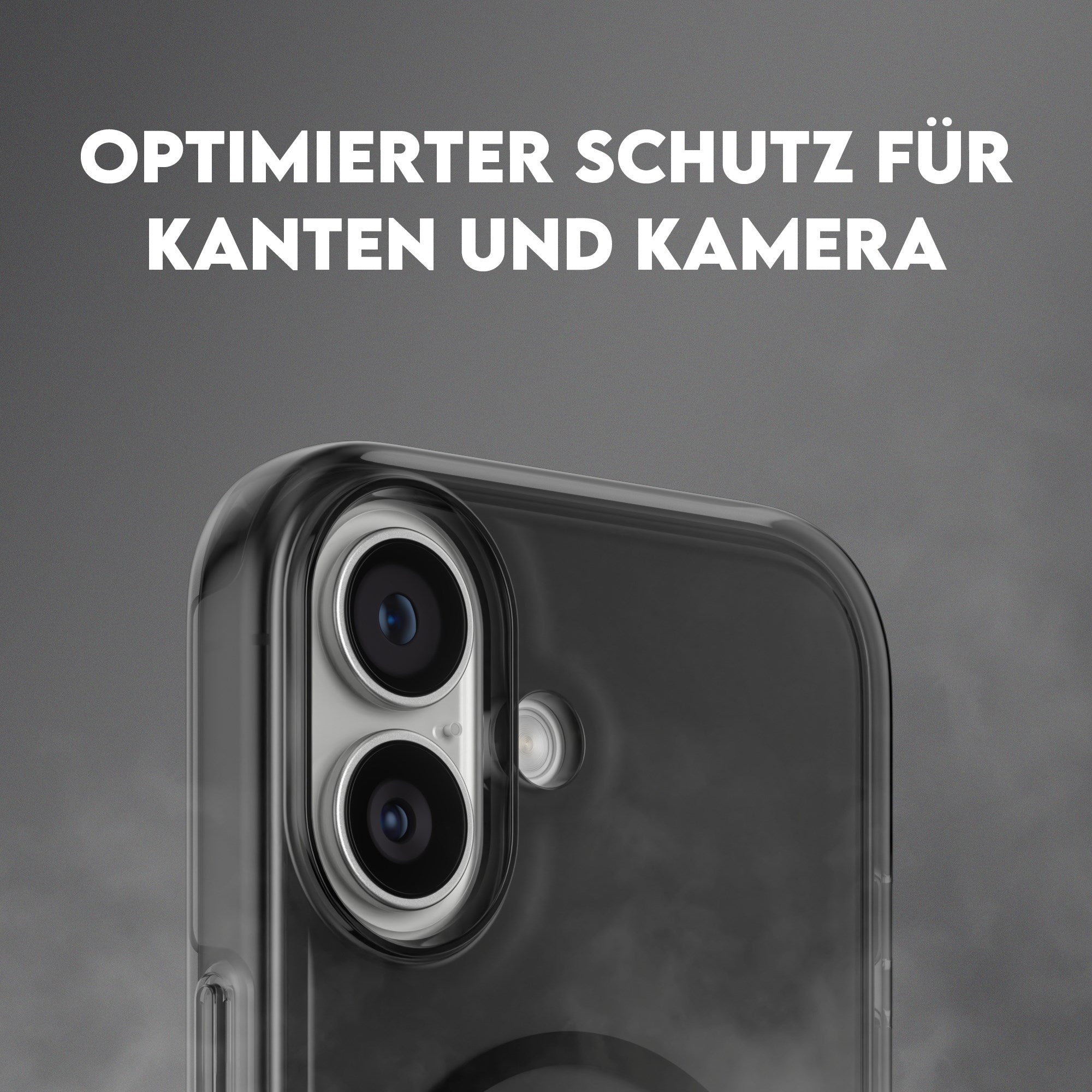 CARE™ by PanzerGlass® Urban Explorer Case Smokey m. Schwarz MagSafe iPhone 17