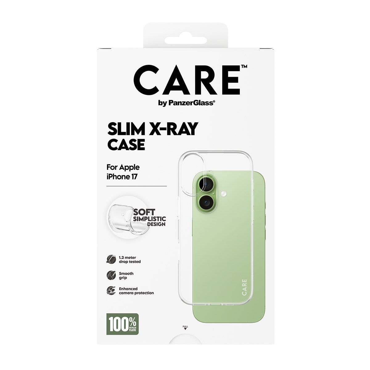 CARE by PanzerGlass® Fashionable Case Transparent X-Ray Soft Basic iPhone 17