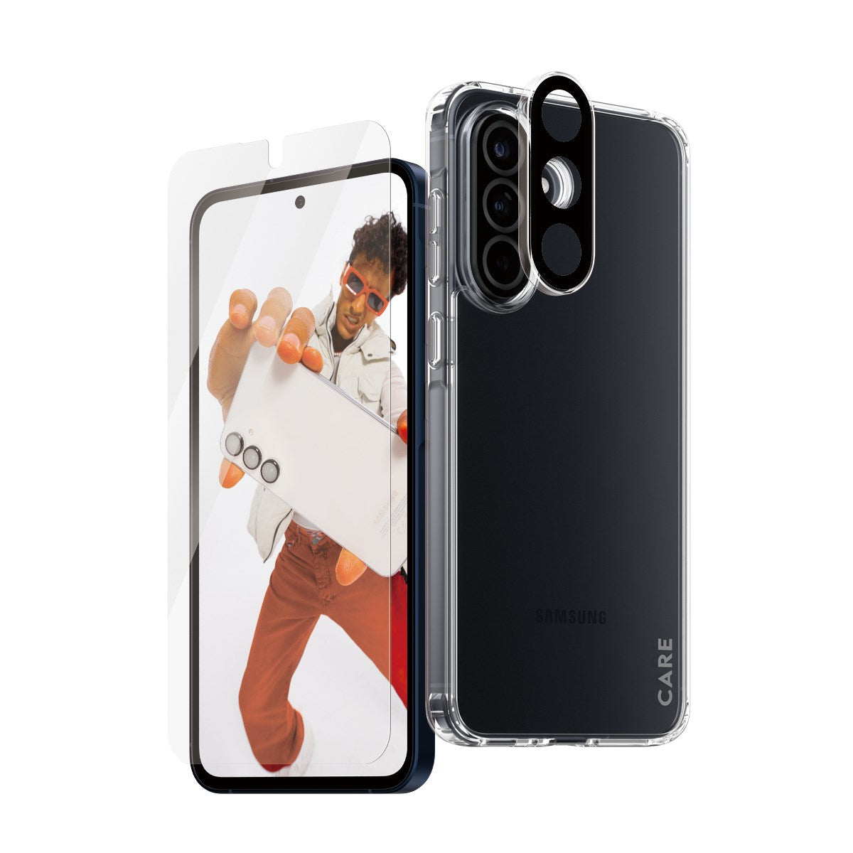 CARE by PanzerGlass® Flagship 3-in-1 Set Samsung Galaxy A56 5G