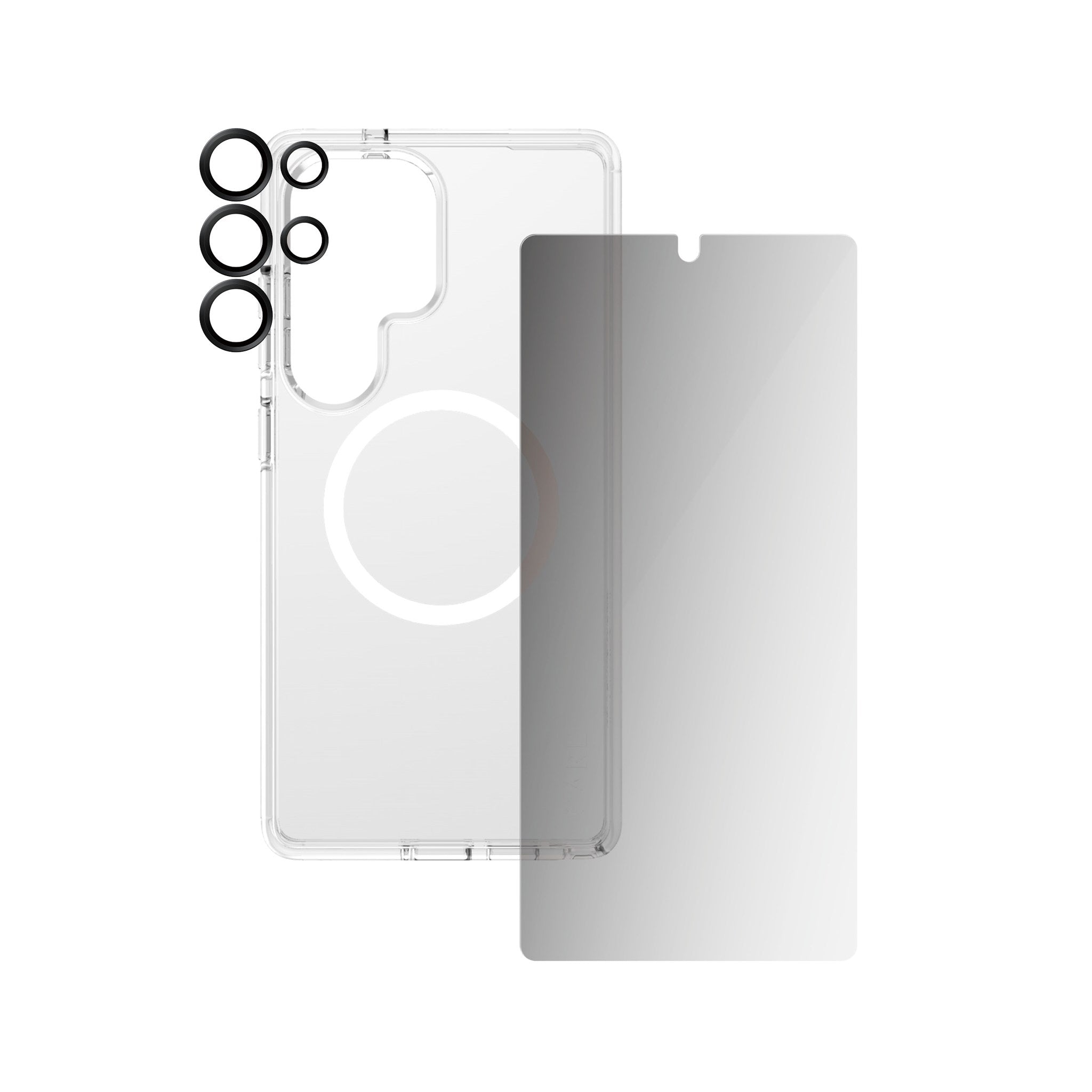 CARE by PanzerGlass® Flagship 3-in-1 Privacy Set Samsung Galaxy S25 Ultra