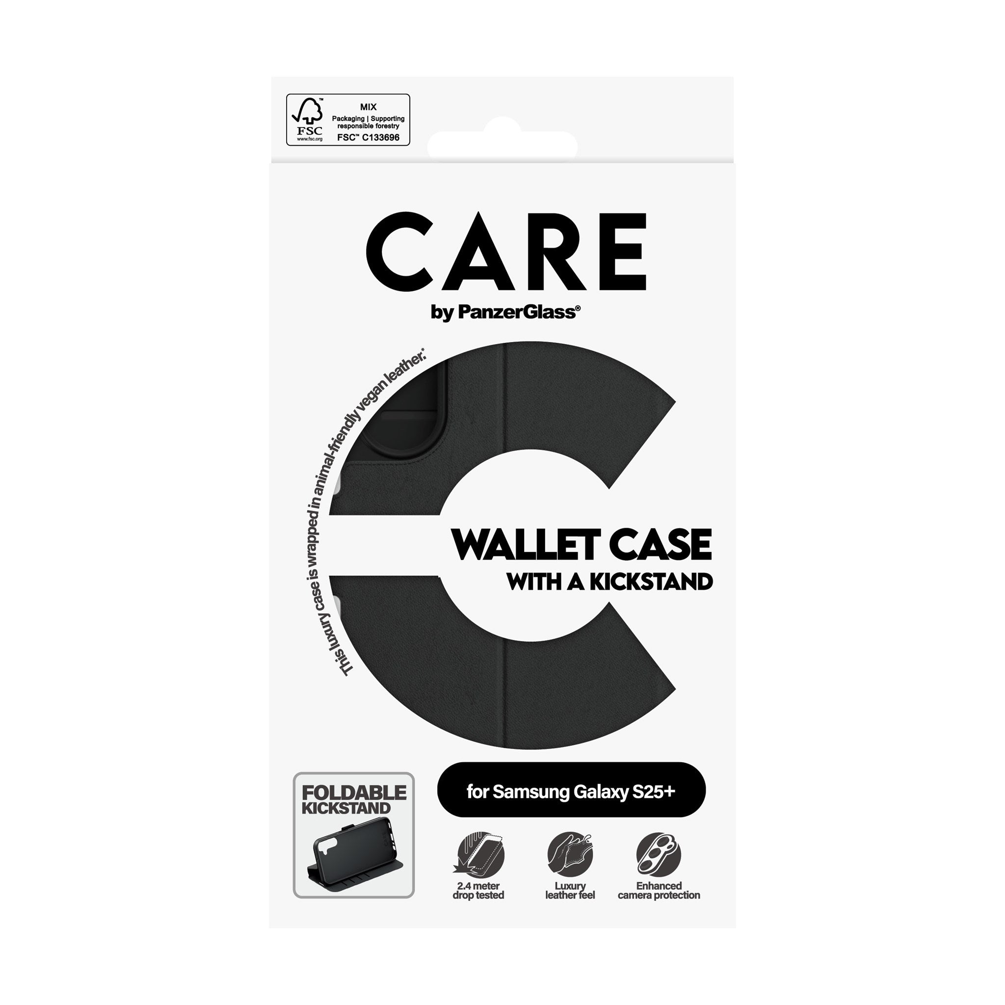 CARE by PanzerGlass® Feature Wallet Case m. Kickstand Samsung Galaxy S25+