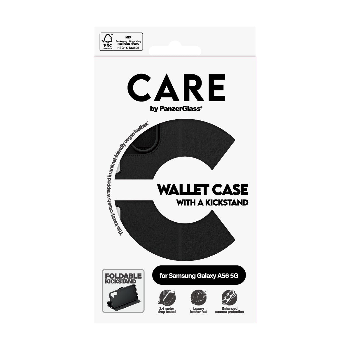 CARE by PanzerGlass® Feature Wallet Case m. Kickstand Samsung Galaxy A56 5G