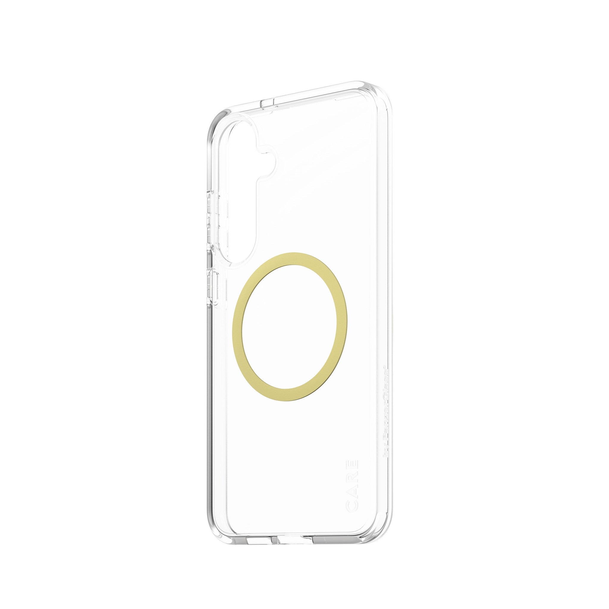 CARE by PanzerGlass® Flagship Case Transparent Urban Combat m. Chardonnay Qi Compatible Samsung Galaxy S25+