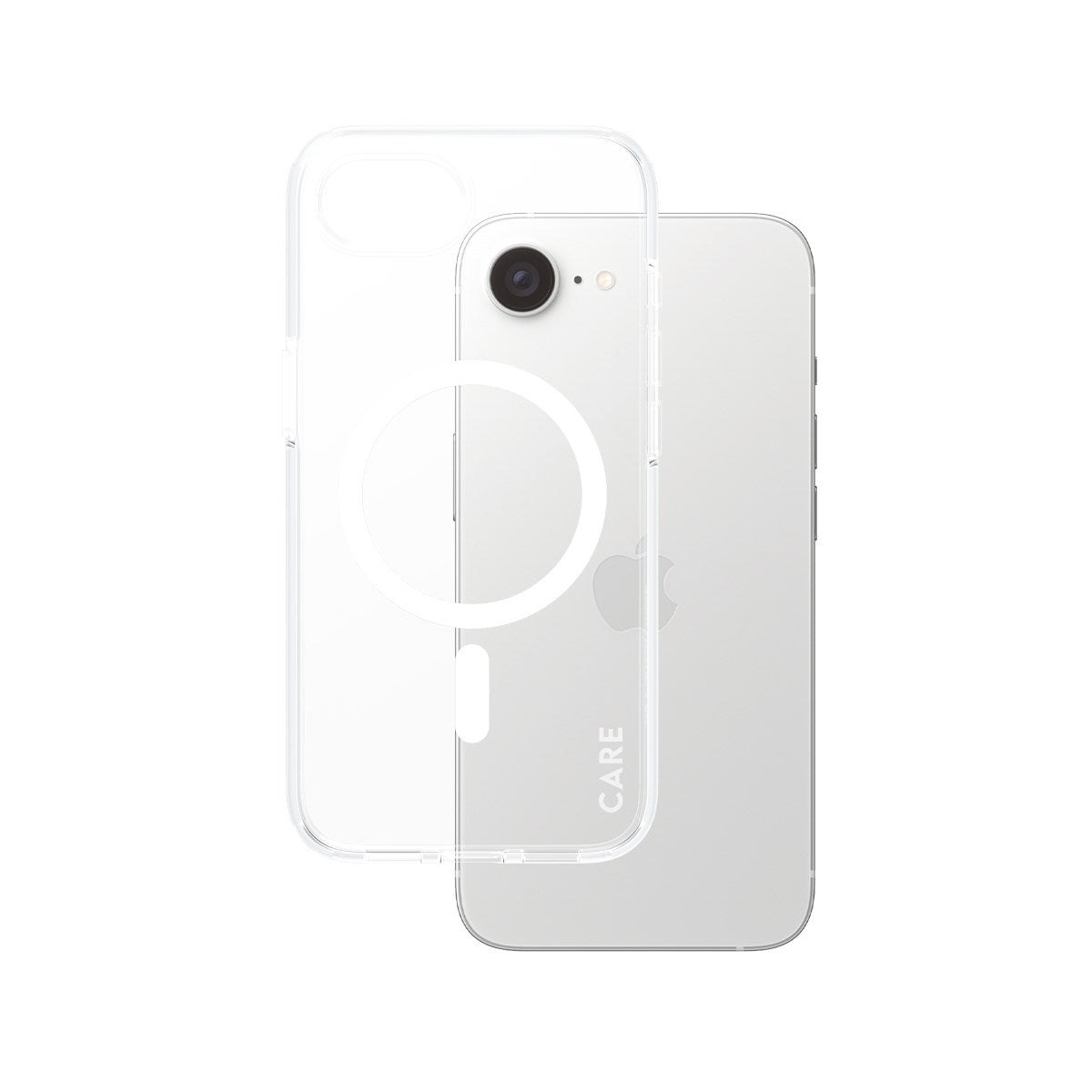 CARE™ by PanzerGlass® Urban Combat Case Transparent m. Weiß Qi Compatible iPhone 17e | 16e
