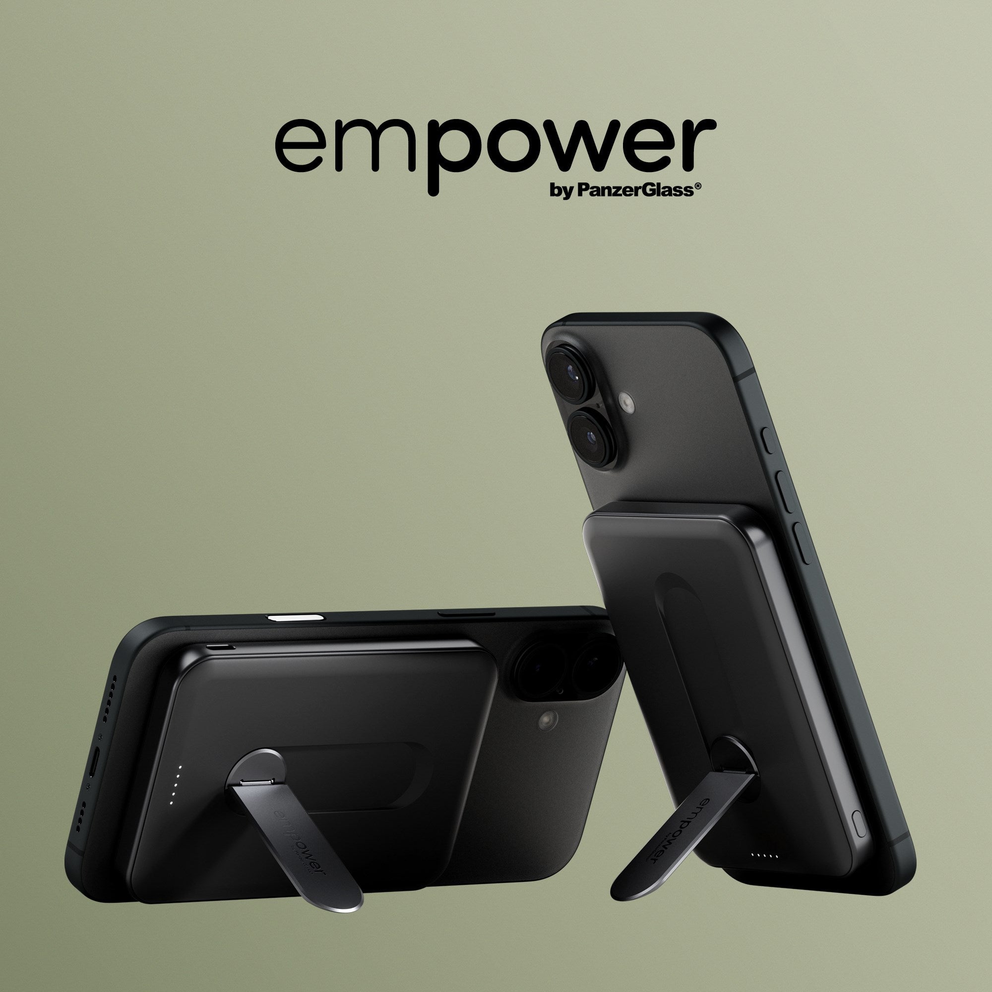 empower™ by PanzerGlass® empower™ Bank m. Spin Stand | 5000mAh | Weltall Schwarz