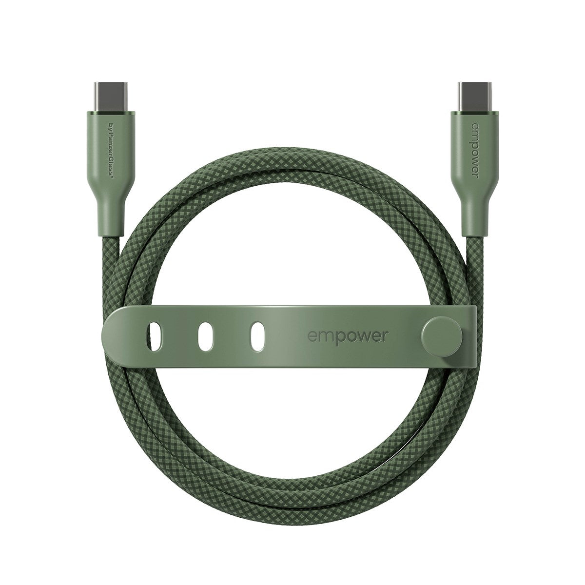 empower™ by PanzerGlass® Racing 60W USB-C to USB-C Kabel | USB 2.0 | 2M | Sage