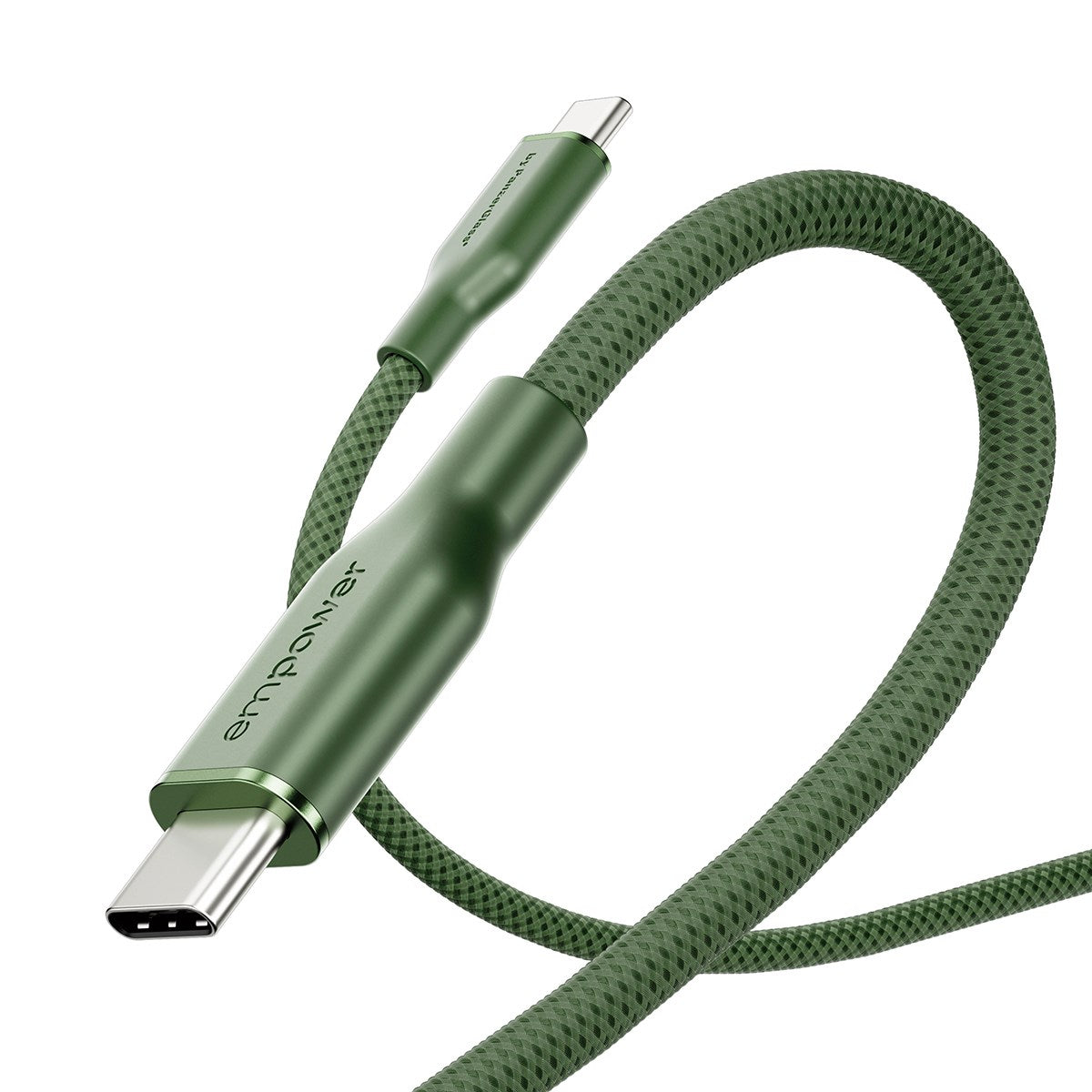empower™ by PanzerGlass® Racing 60W USB-C to USB-C Kabel | USB 2.0 | 2M | Sage