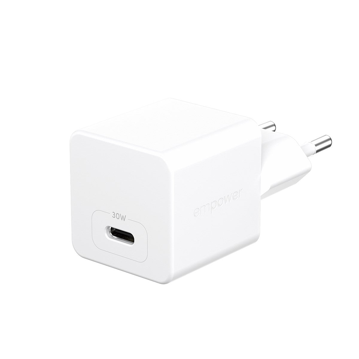 empower by PanzerGlass® Turbo 30W Ladegarät Single USB-C | EU Anschluss | Silber Weiss